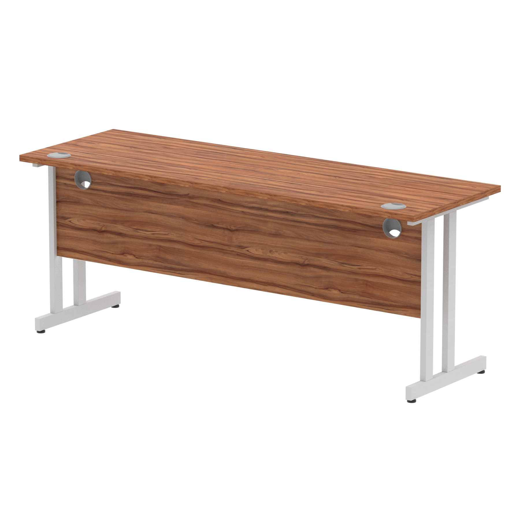 Walnut / Silver Frame