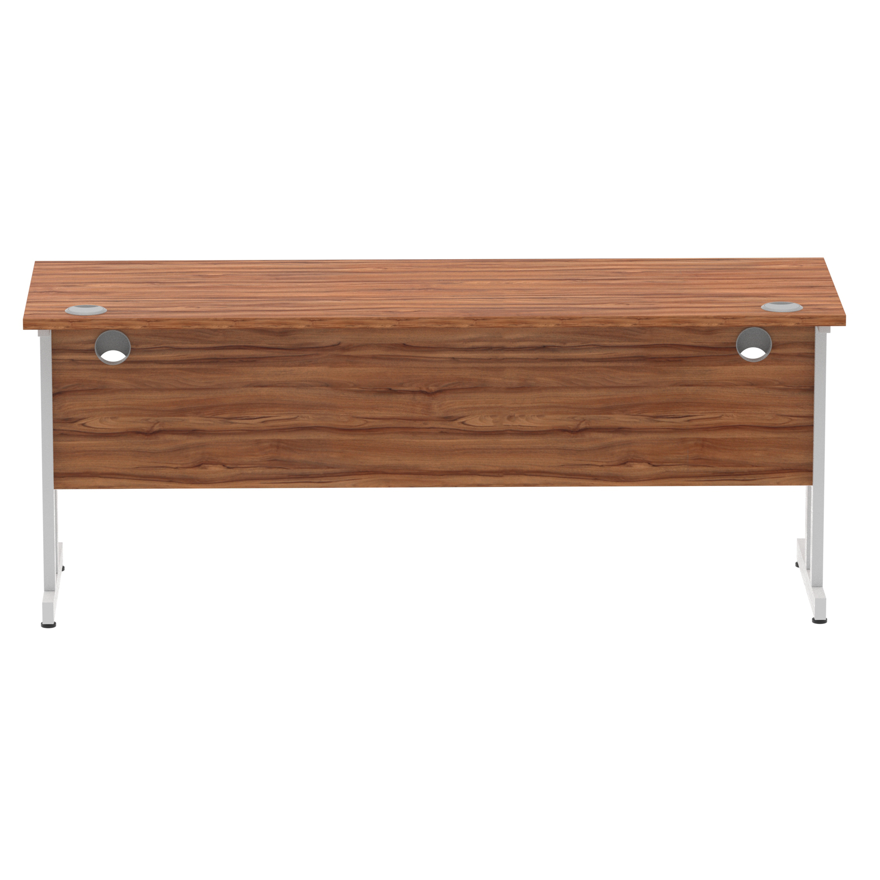 Walnut / Silver Frame
