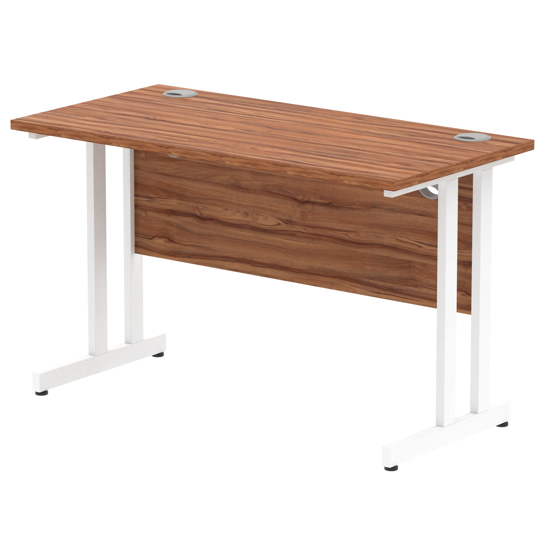 Walnut / White Frame