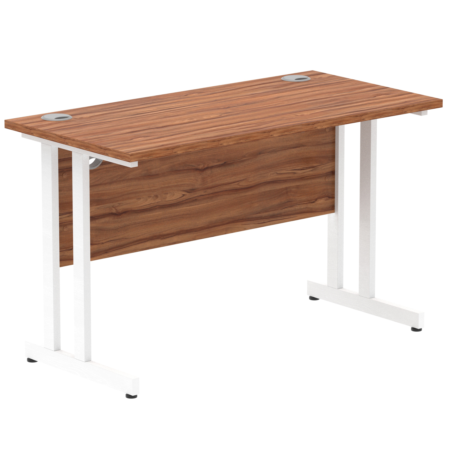 Walnut / White Frame