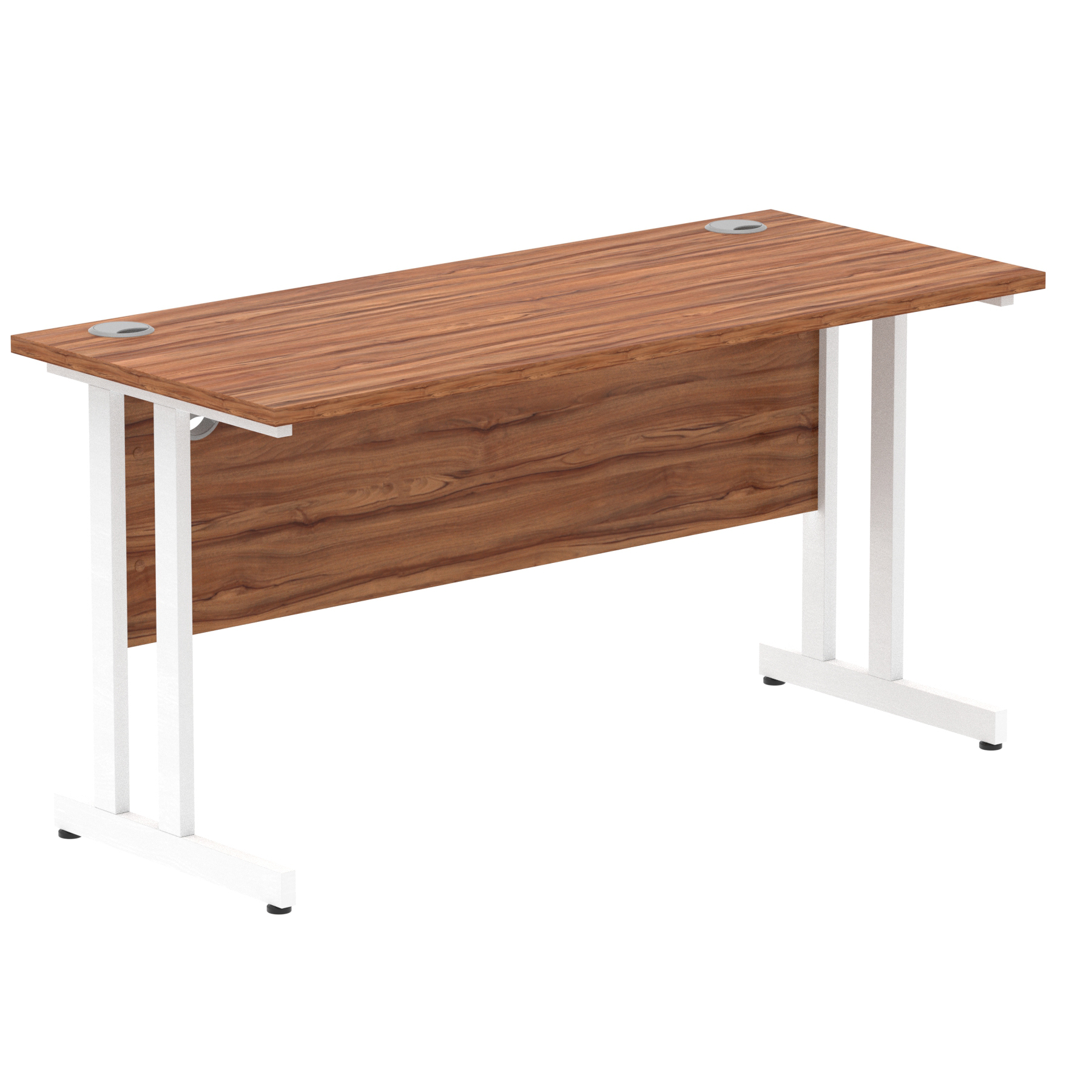 Walnut / White Frame