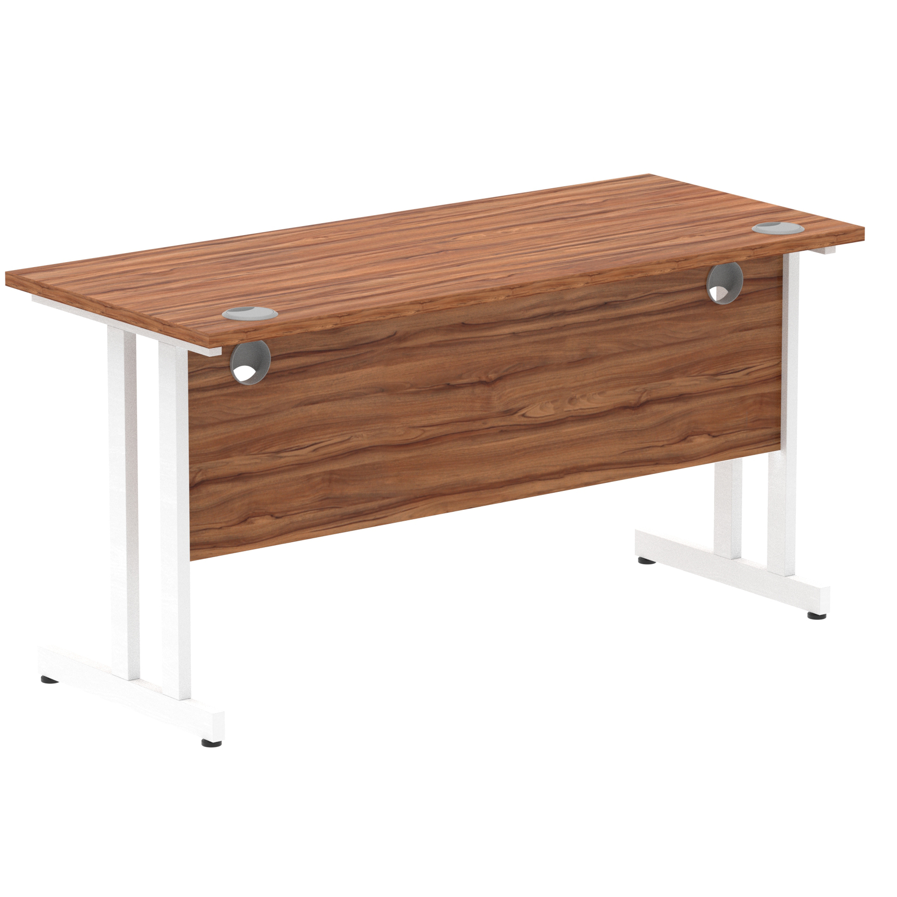 Walnut / White Frame