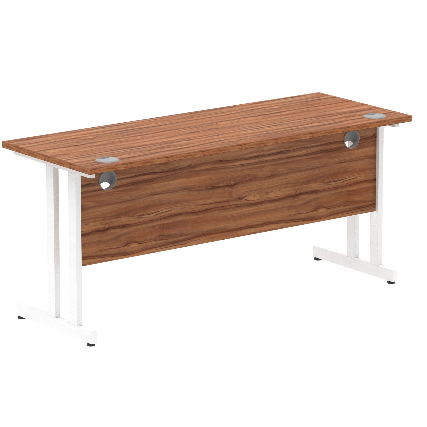 Walnut / White Frame