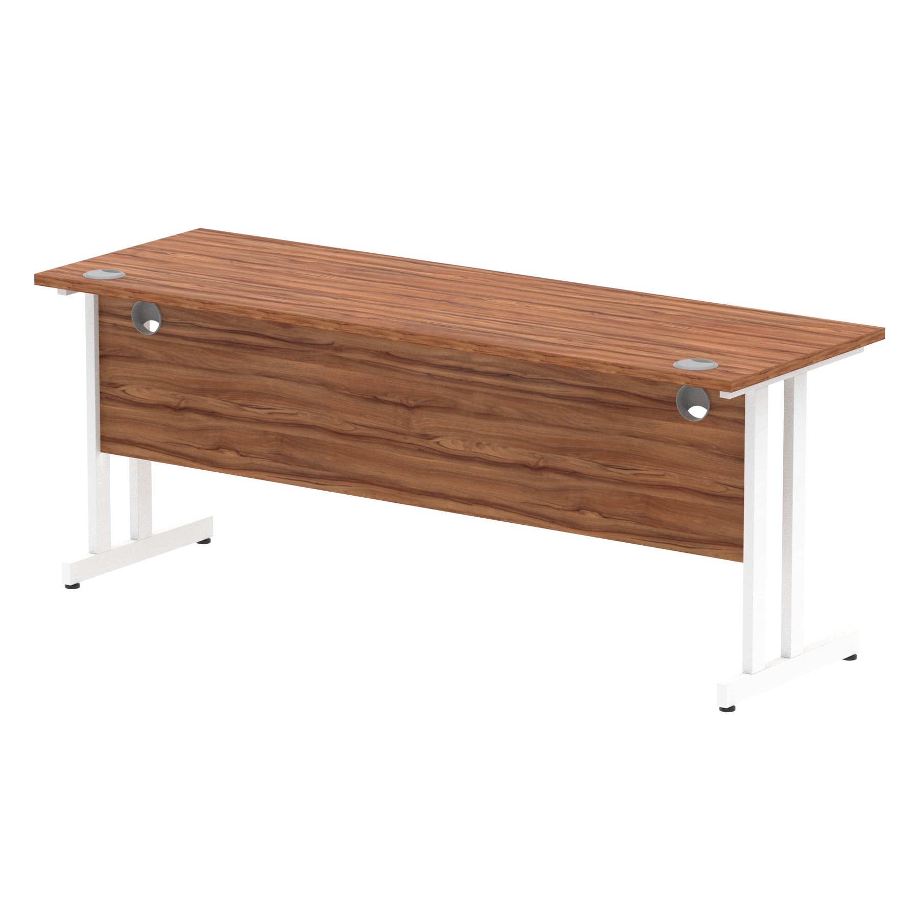 Walnut / White Frame
