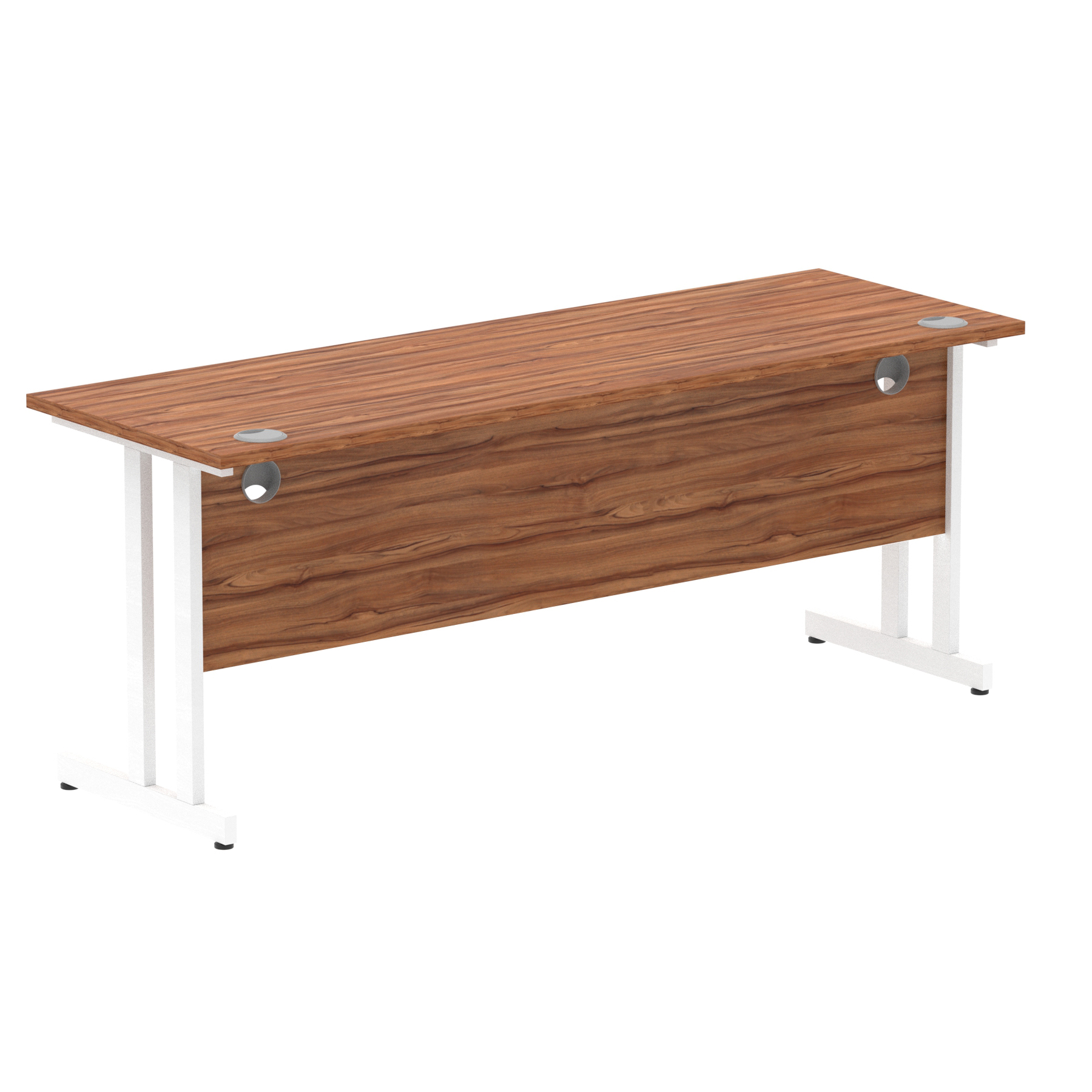 Walnut / White Frame