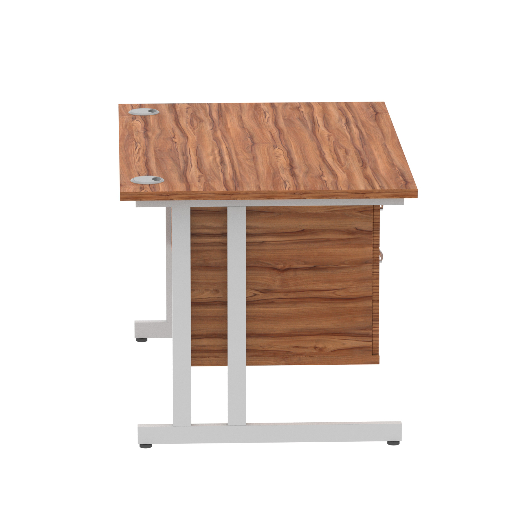 Walnut / Silver Frame