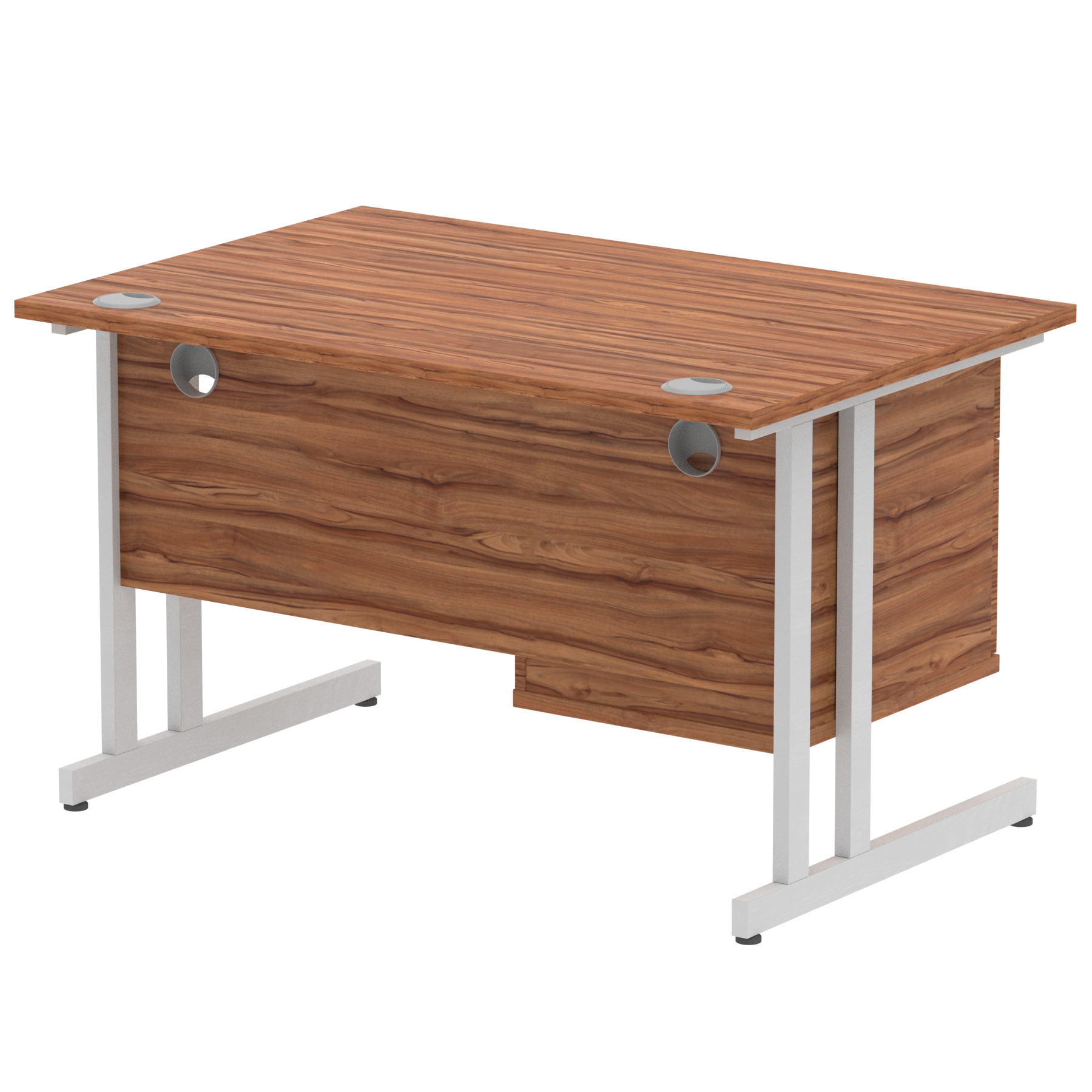 Walnut / Silver Frame