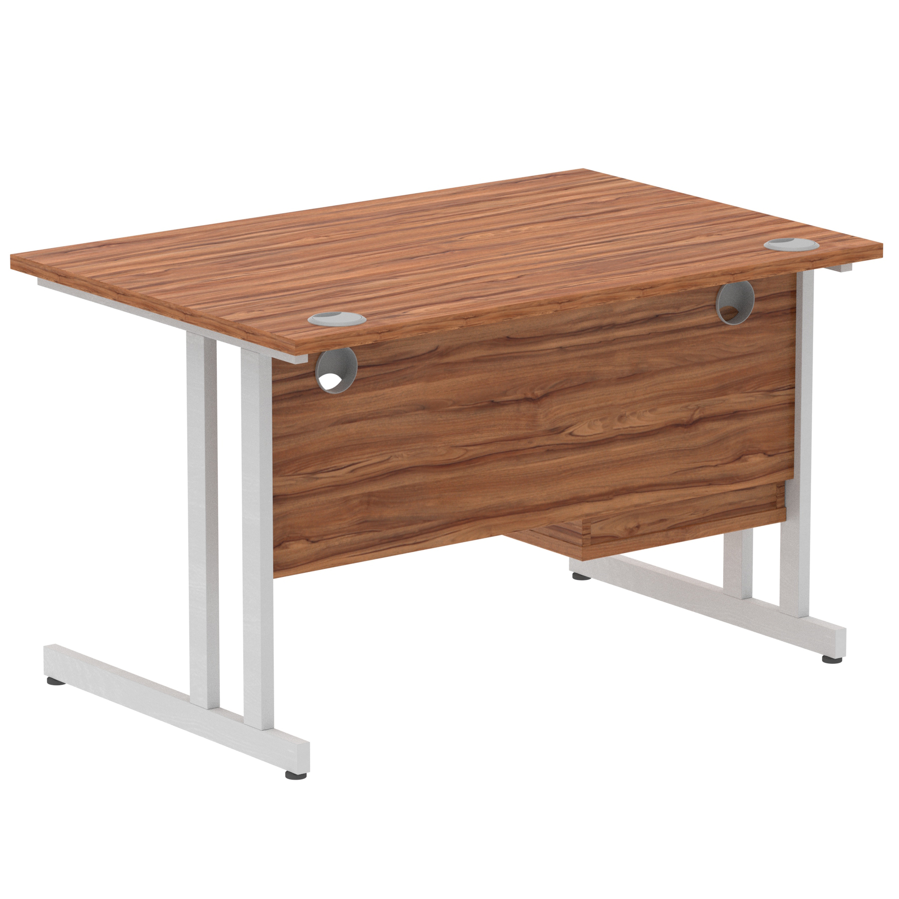 Walnut / Silver Frame