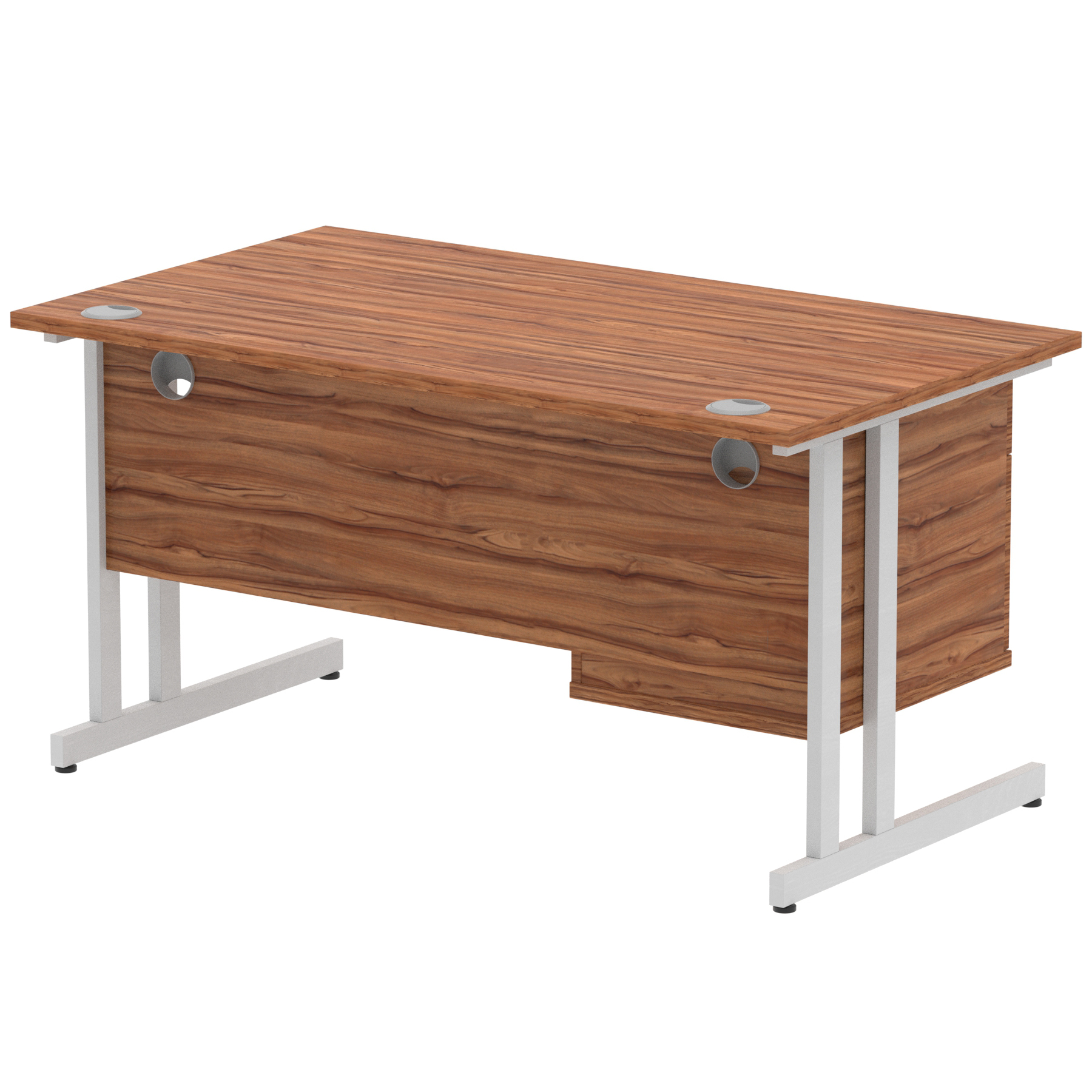 Walnut / Silver Frame