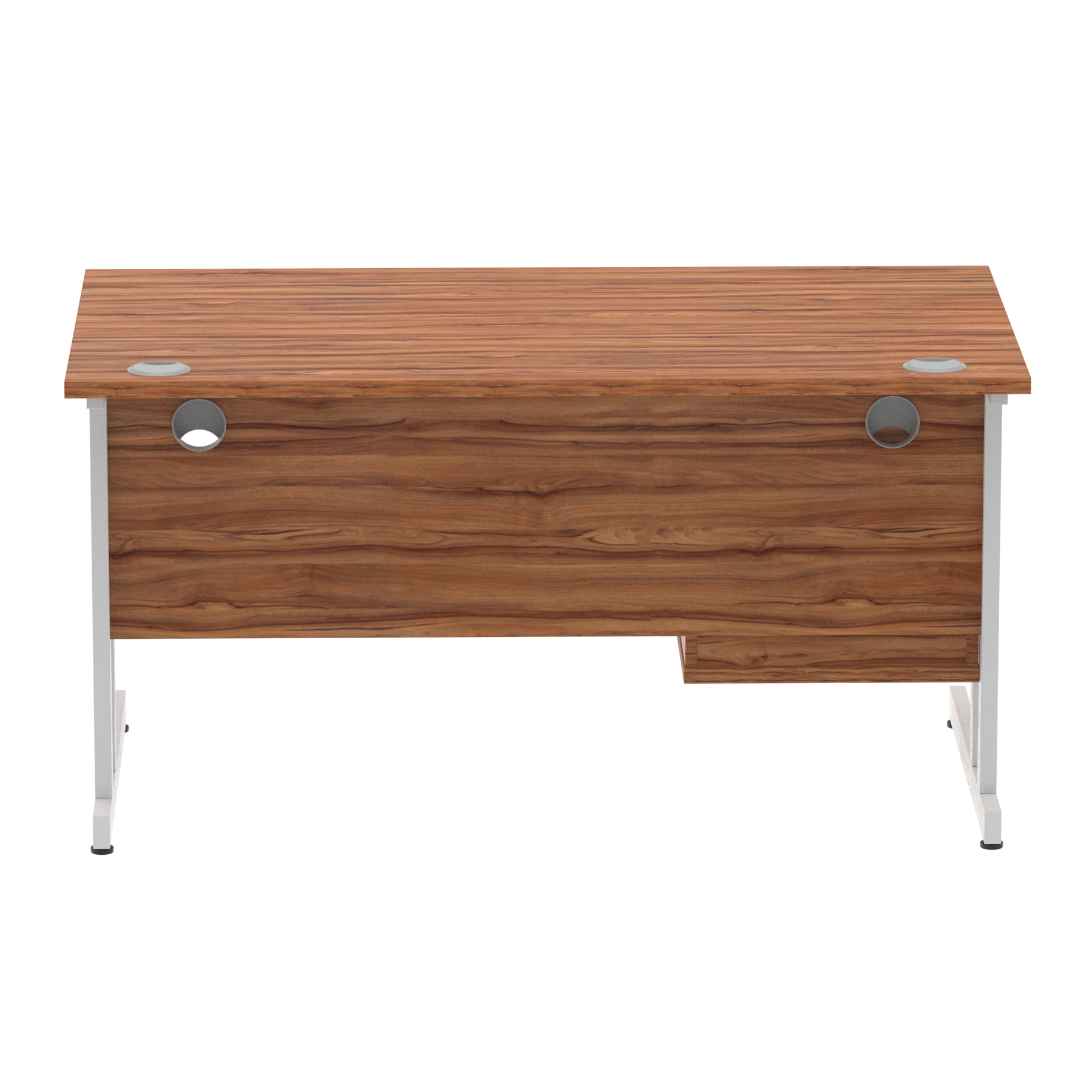 Walnut / Silver Frame