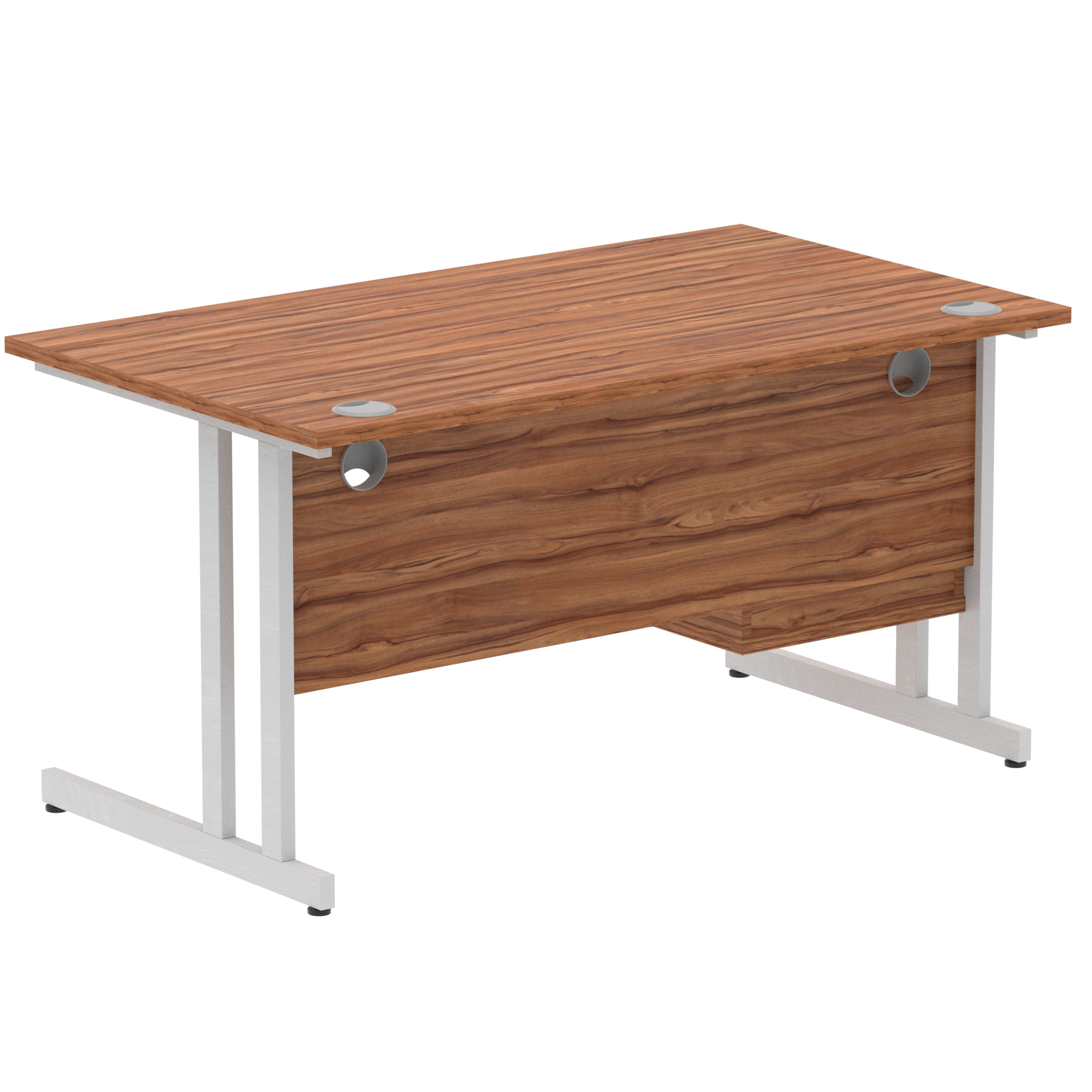 Walnut / Silver Frame