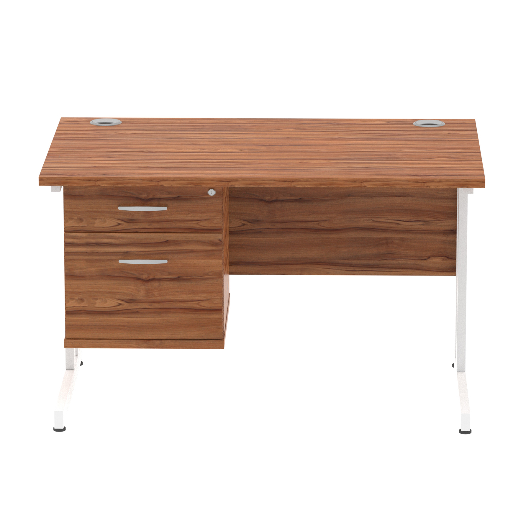Walnut / White Frame