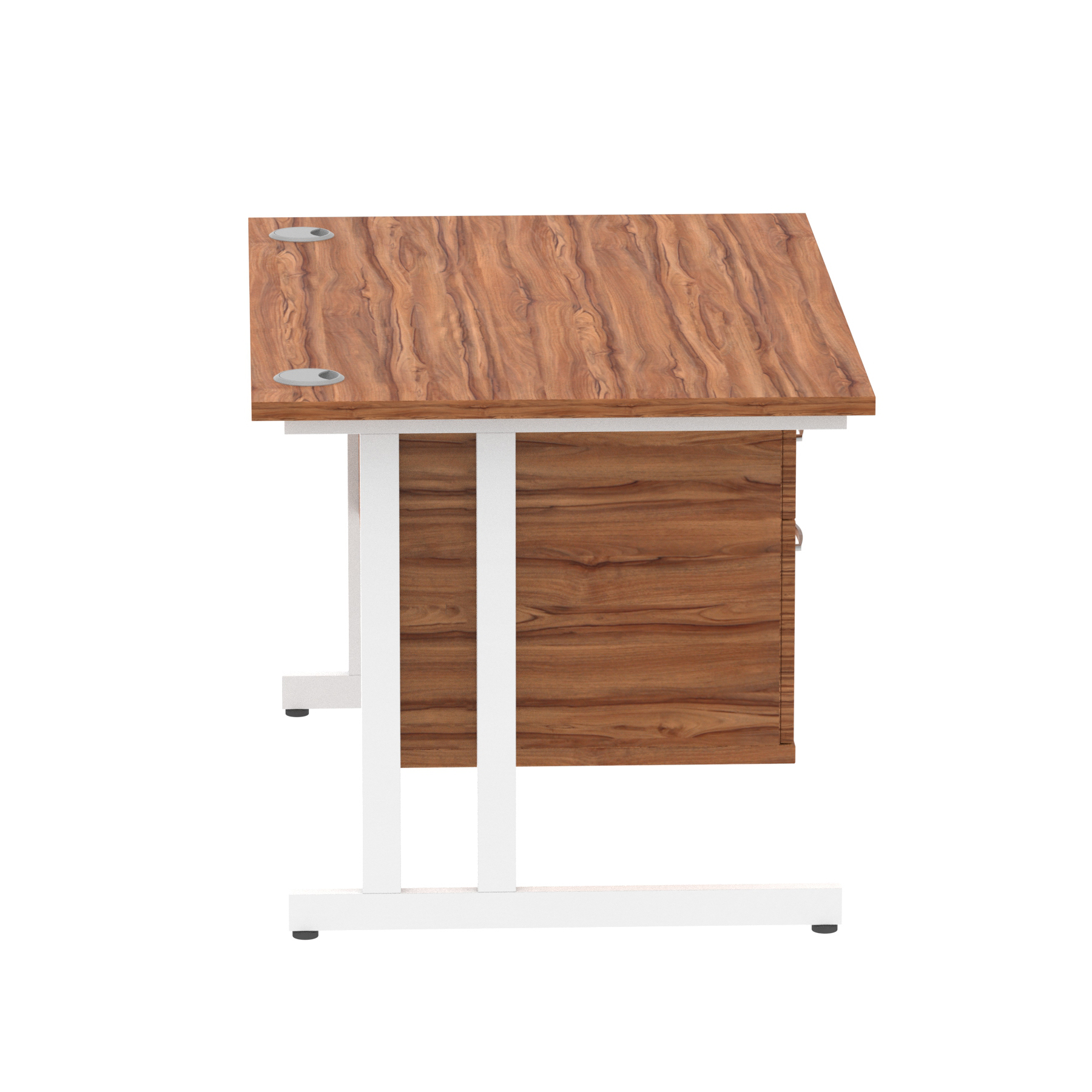 Walnut / White Frame