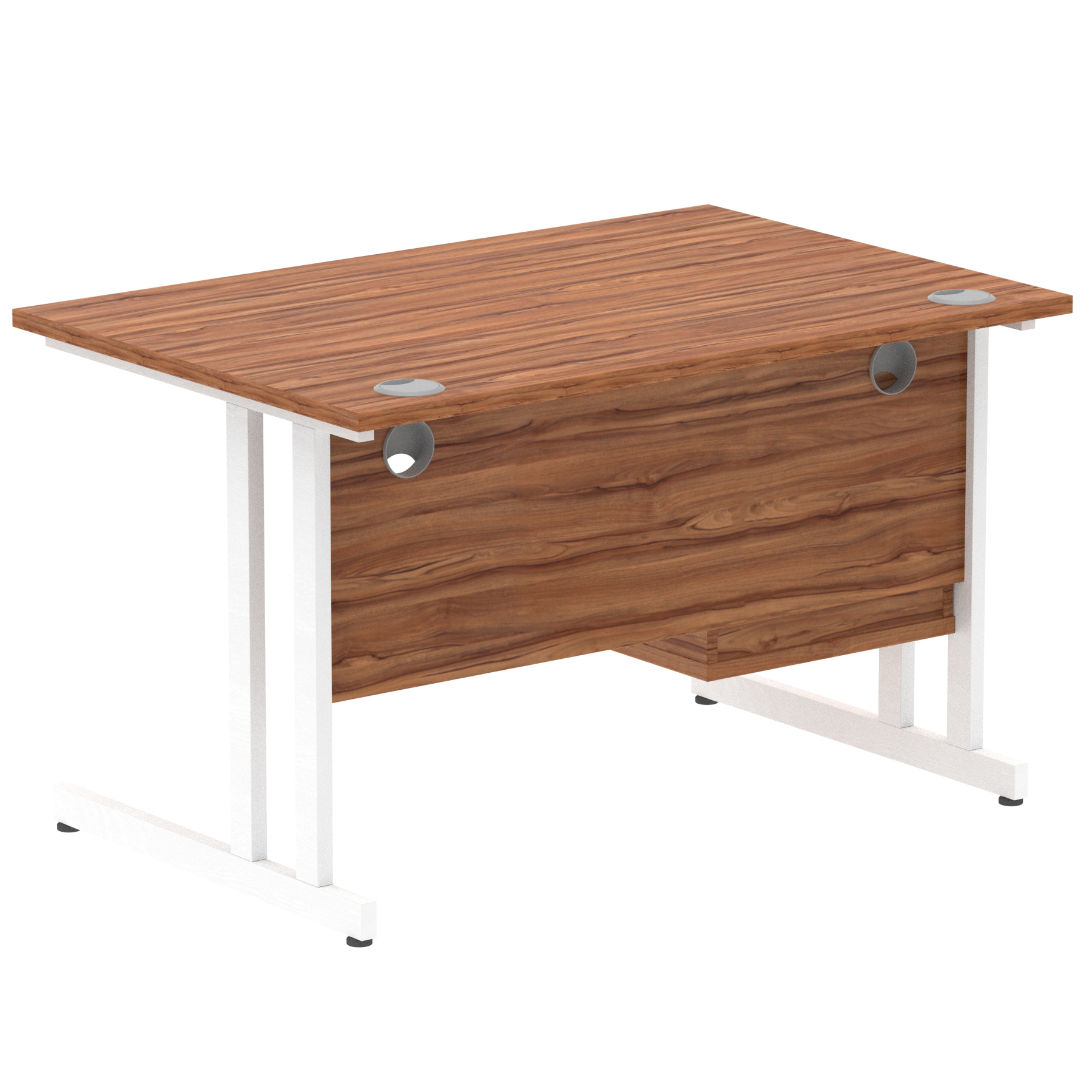 Walnut / White Frame