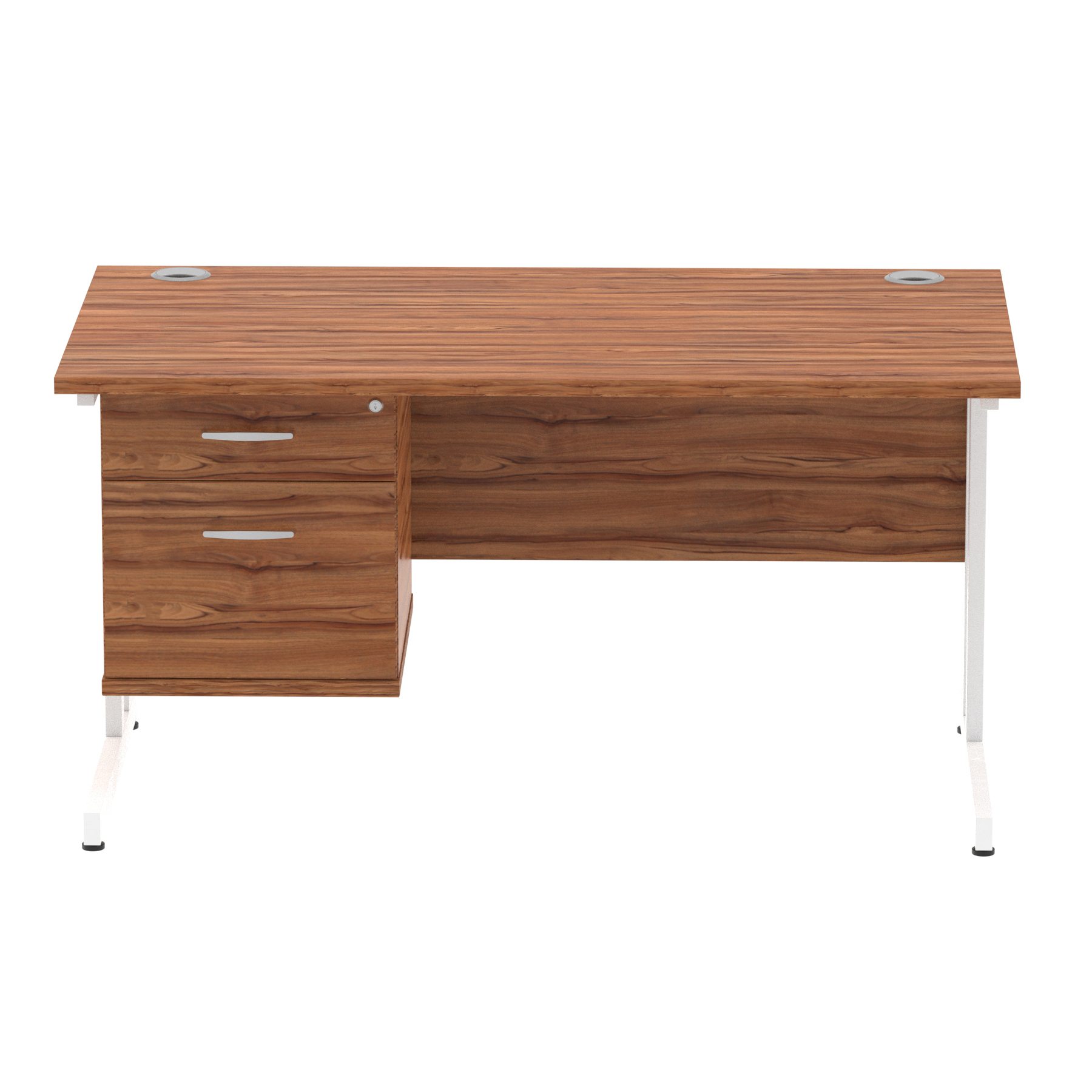 Walnut / White Frame