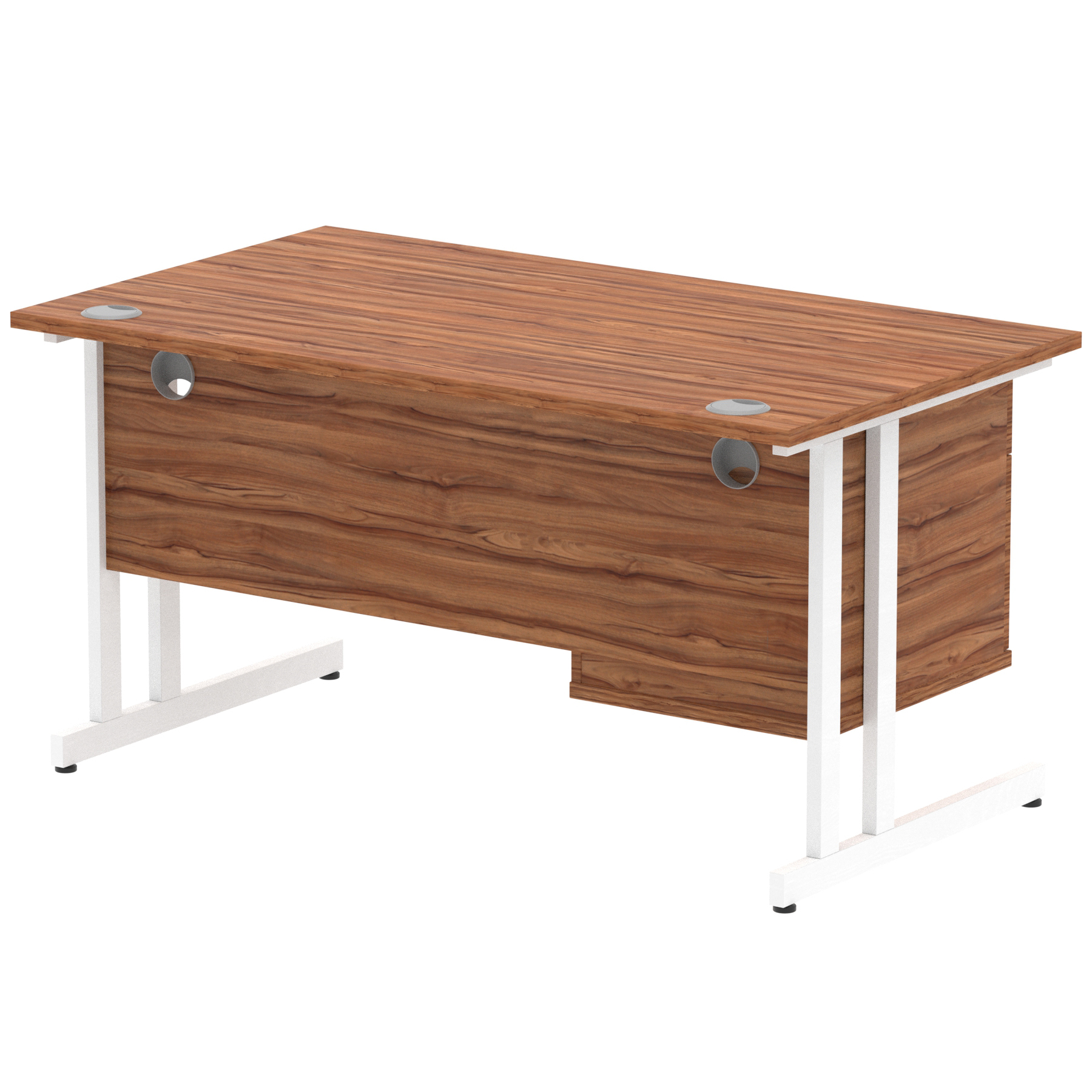Walnut / White Frame