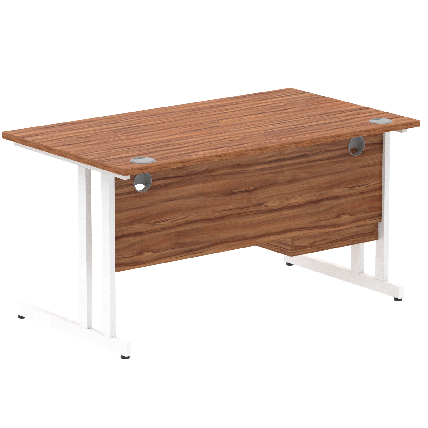 Walnut / White Frame