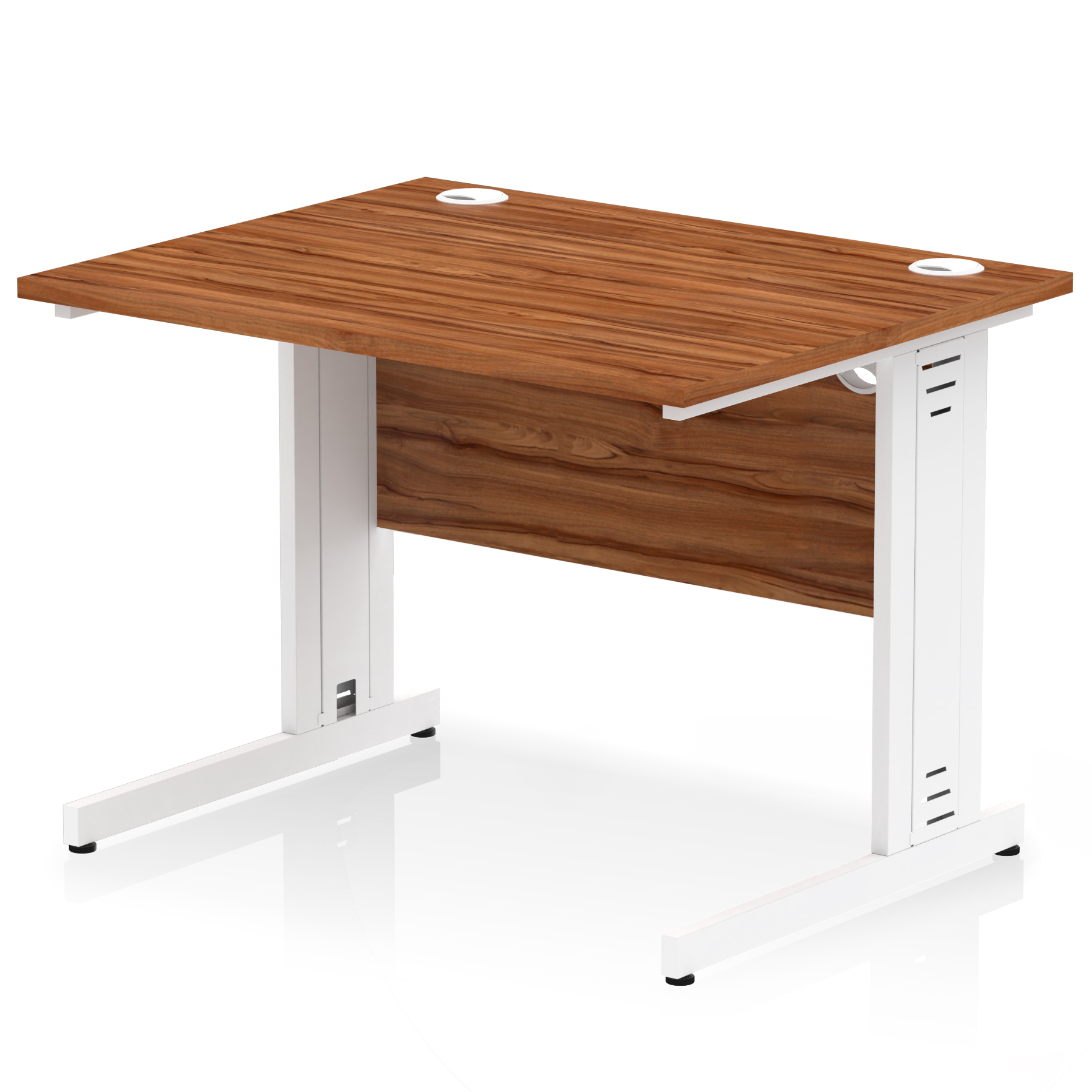 Walnut / White Frame