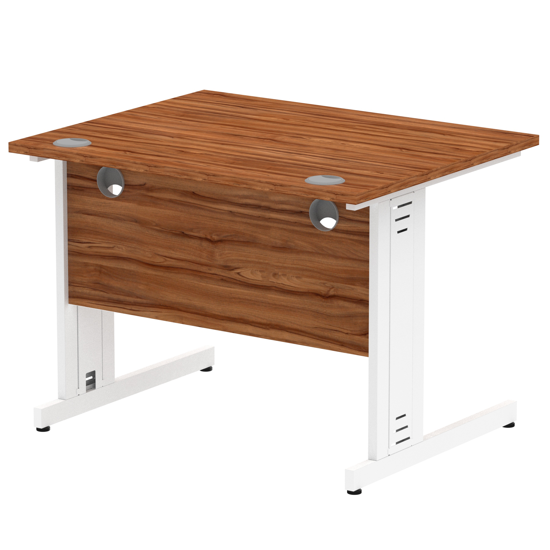 Walnut / White Frame