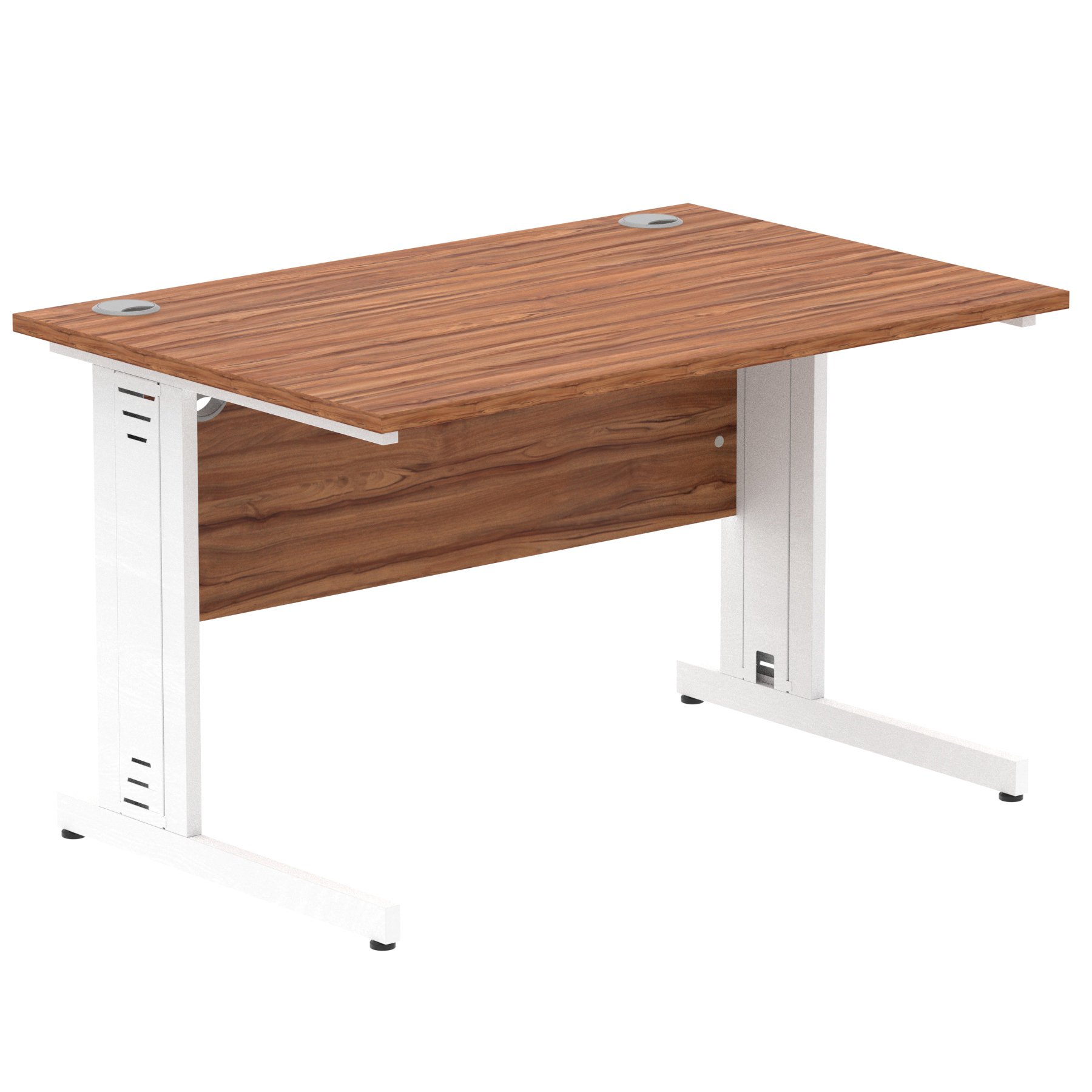 Walnut / White Frame