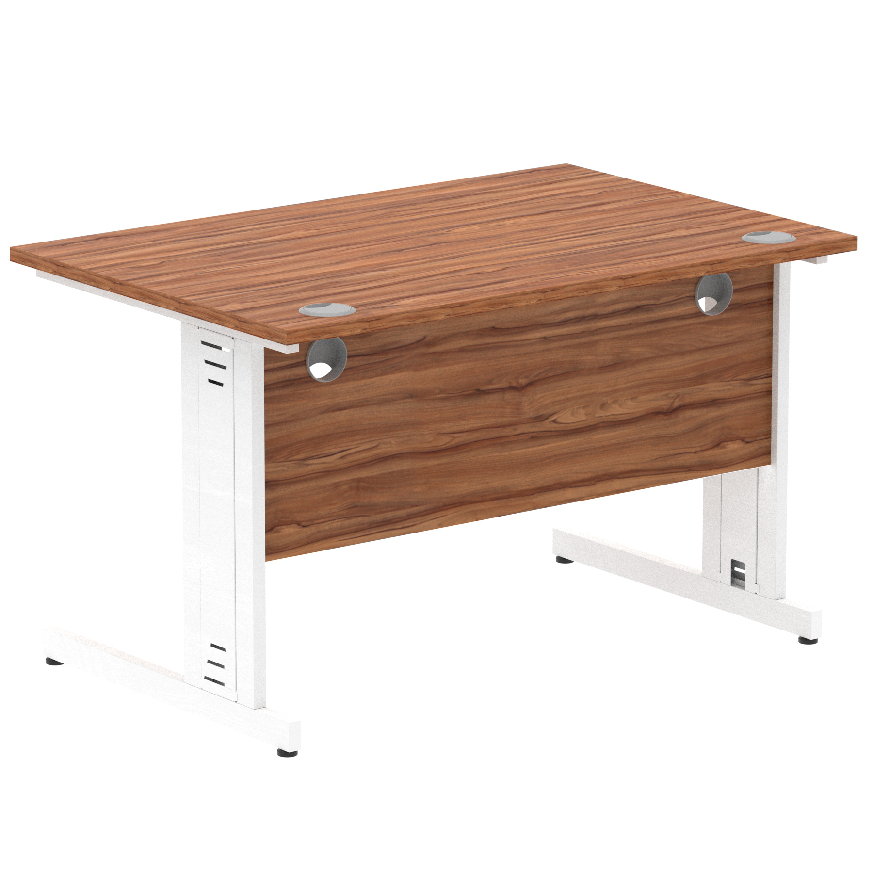 Walnut / White Frame