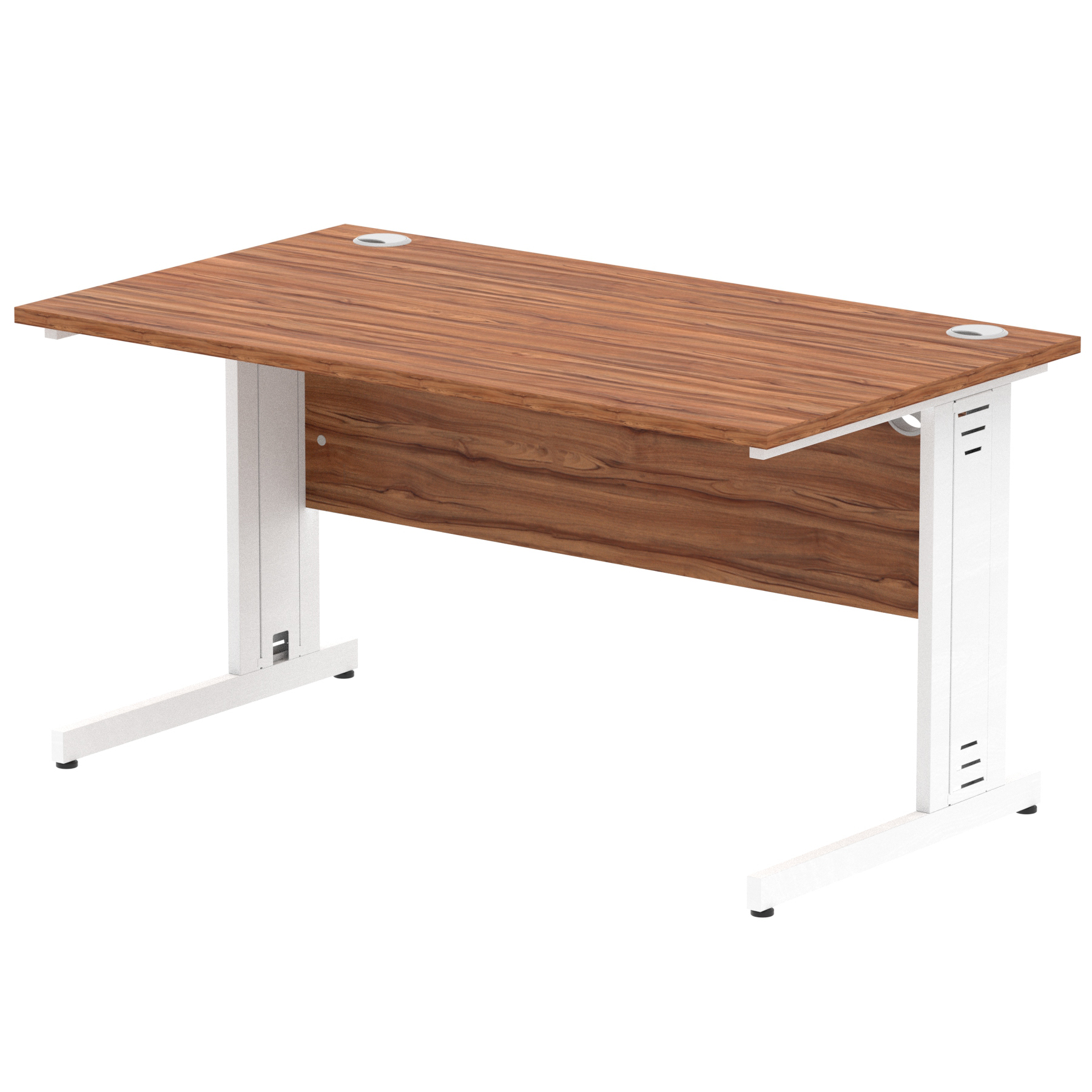 Walnut / White Frame