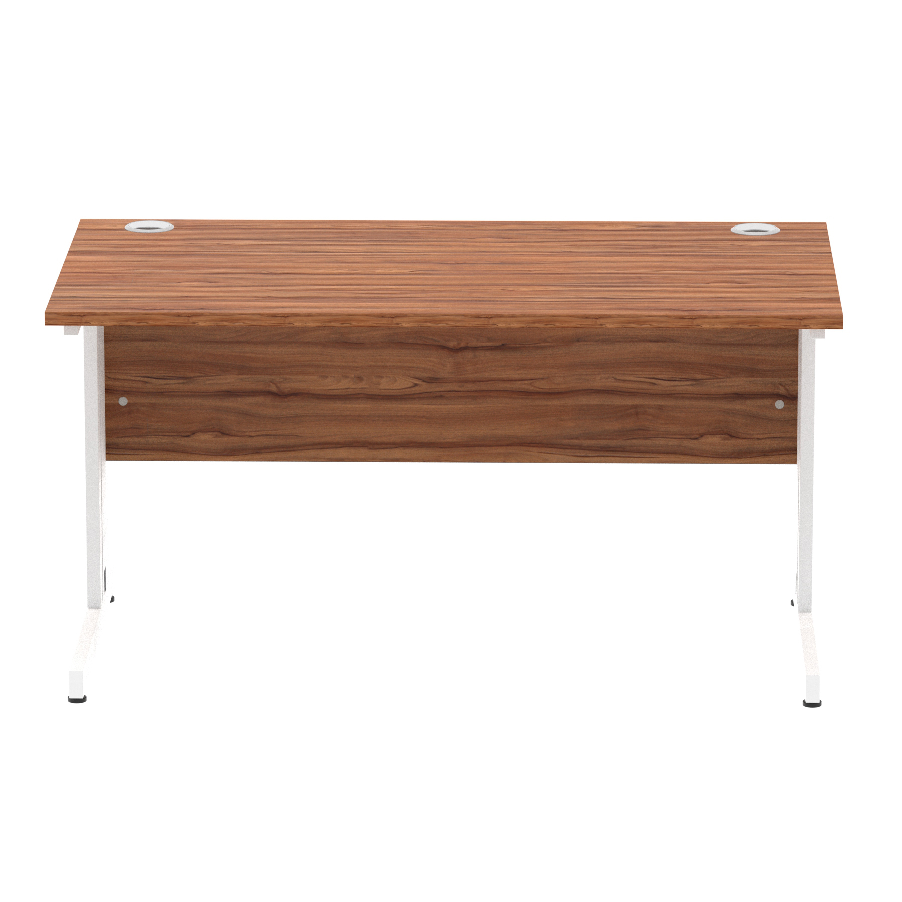Walnut / White Frame