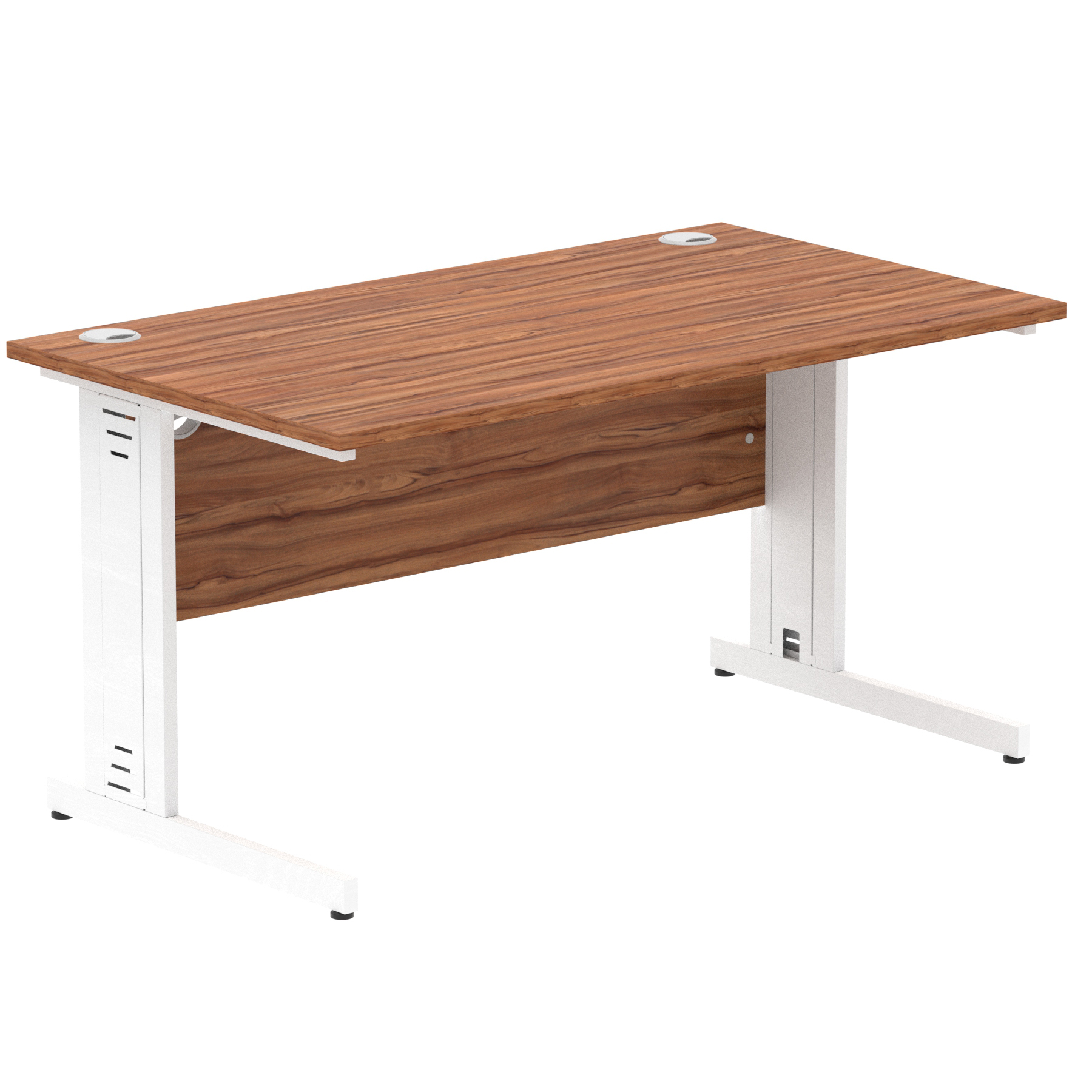 Walnut / White Frame