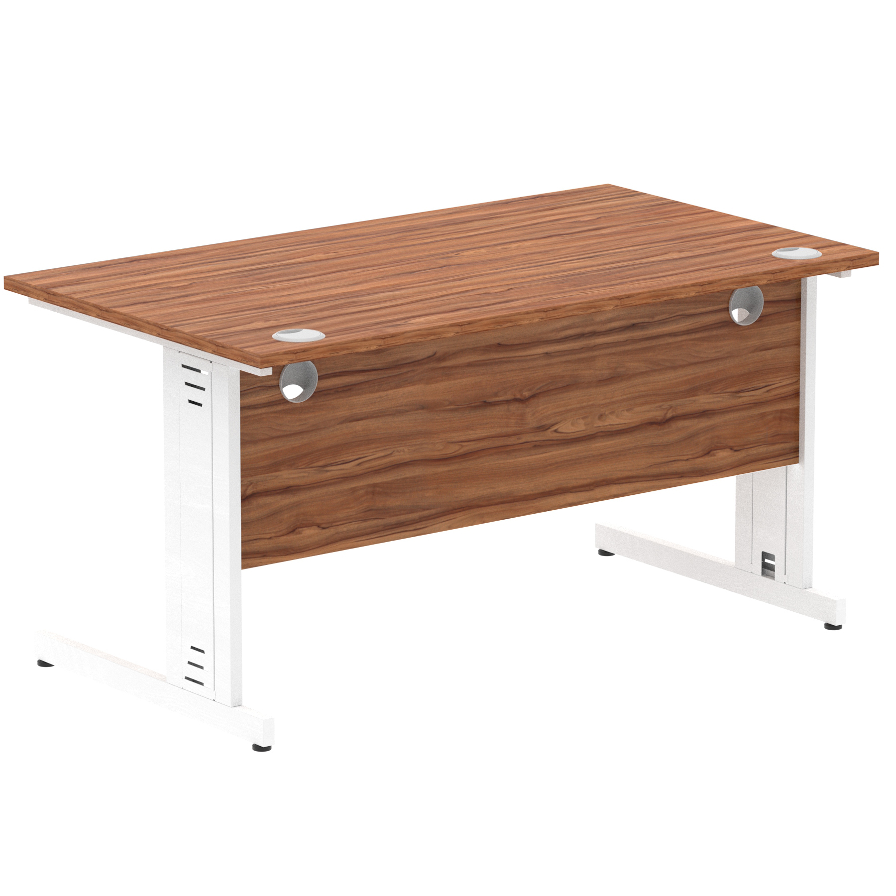 Walnut / White Frame
