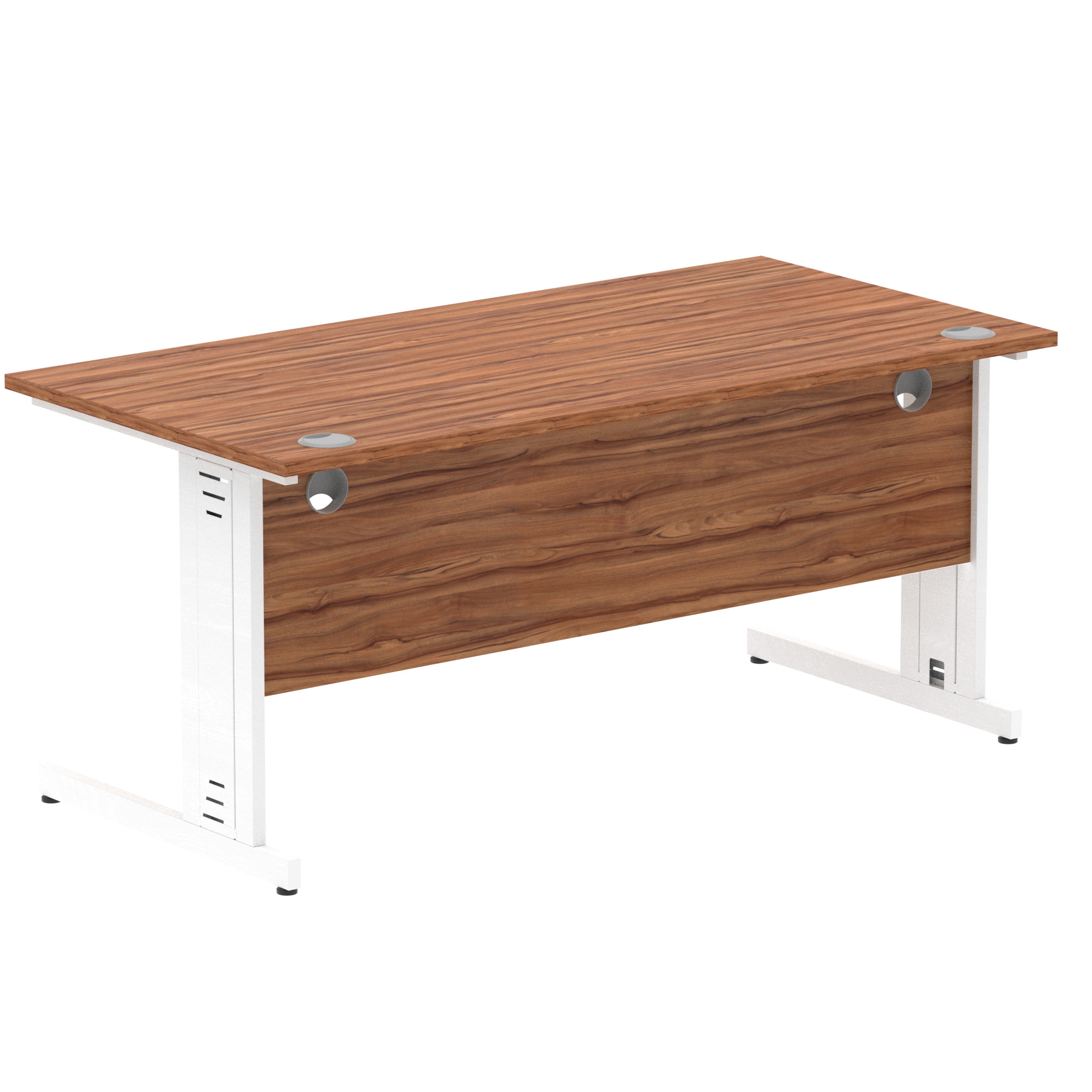 Walnut / White Frame