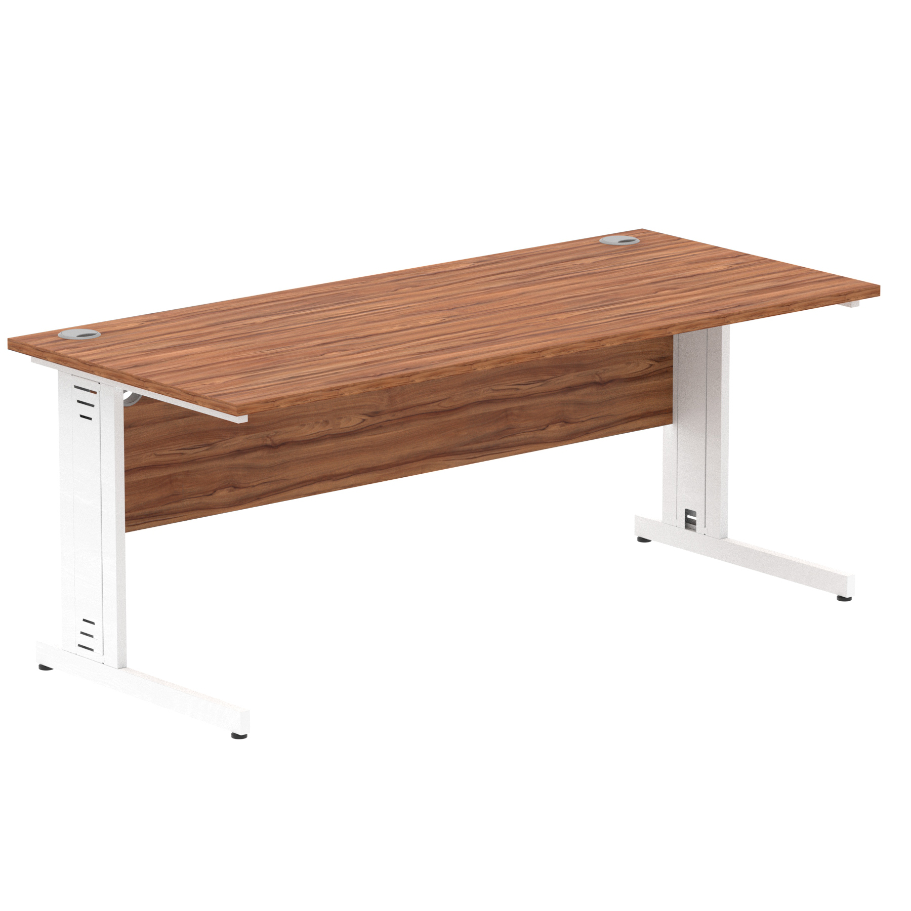 Walnut / White Frame