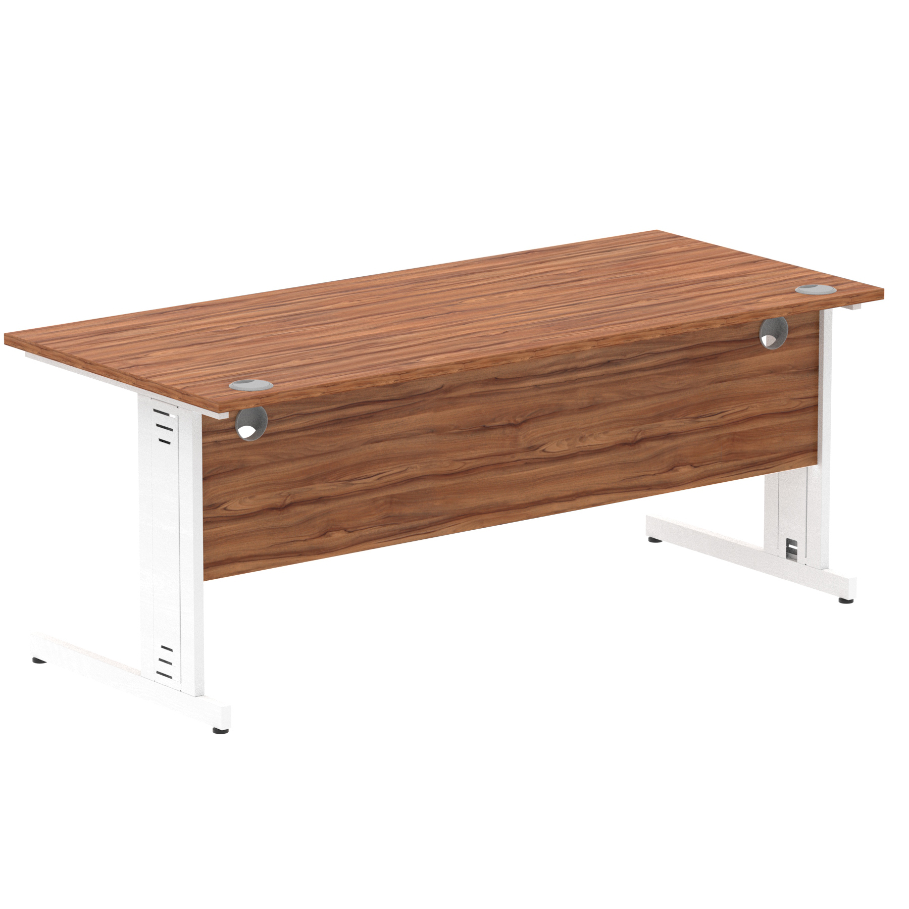 Walnut / White Frame