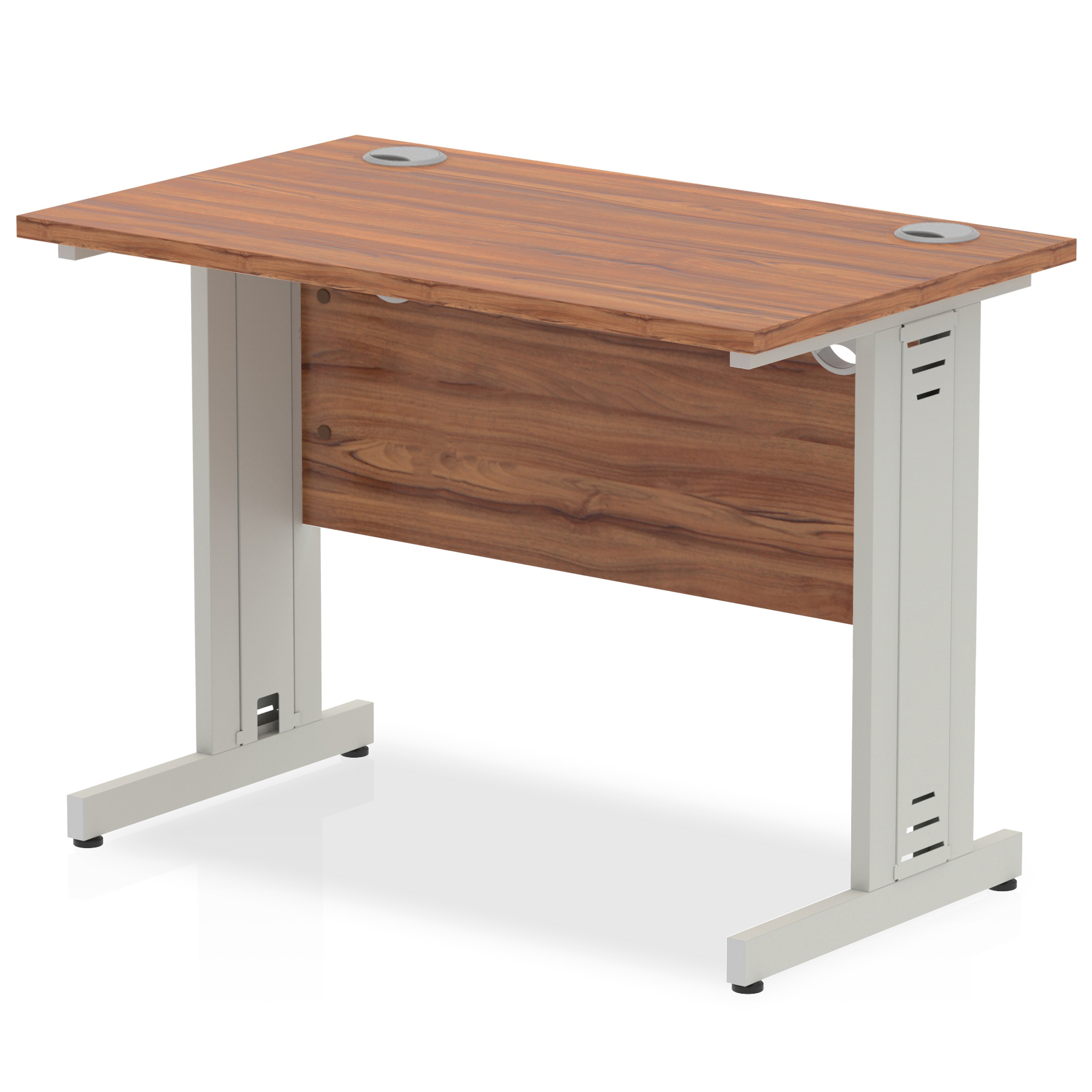 Walnut / Silver Frame