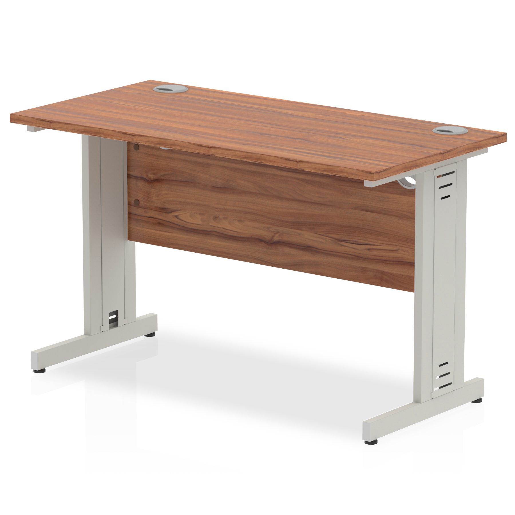 Walnut / Silver Frame