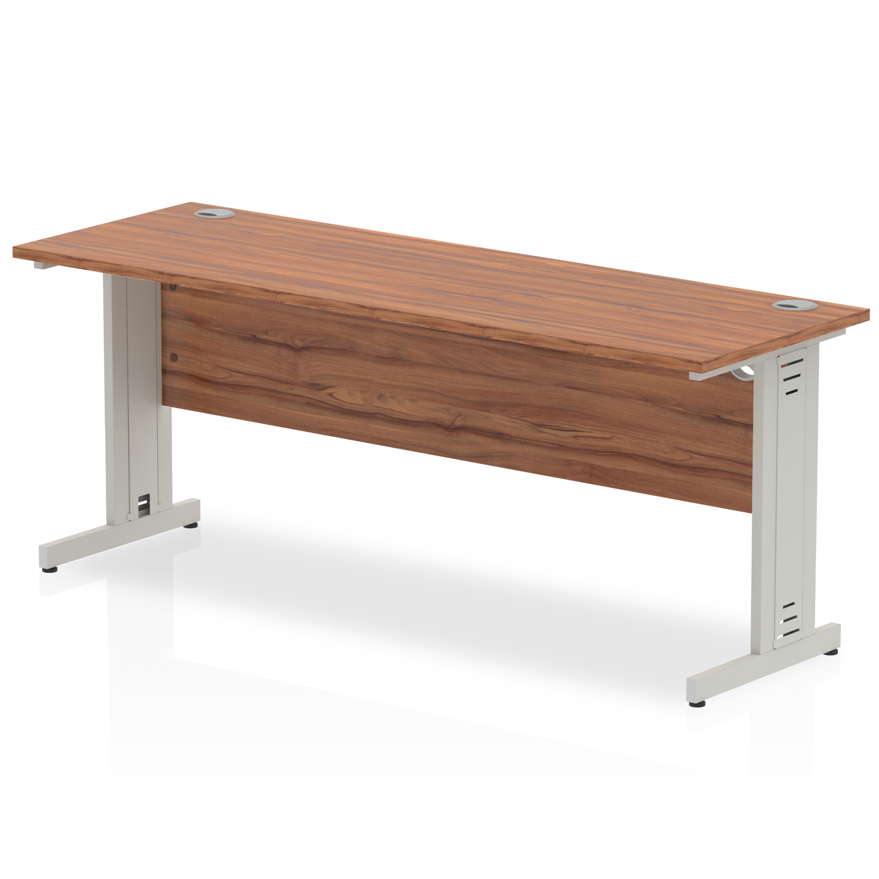 Walnut / Silver Frame