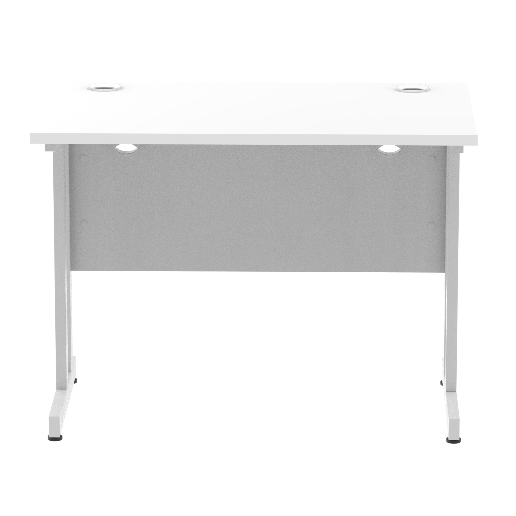 White / Silver Frame