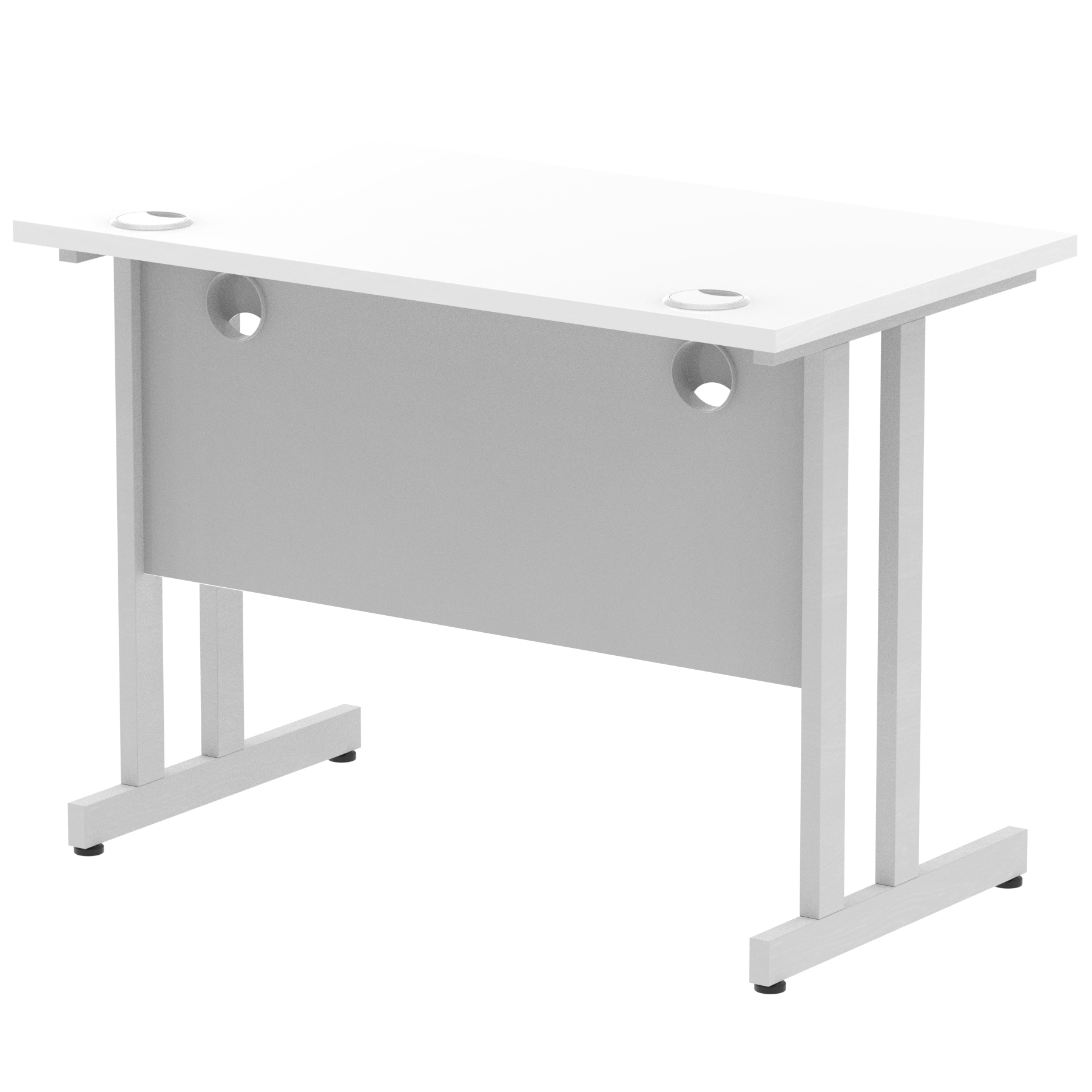 White / Silver Frame