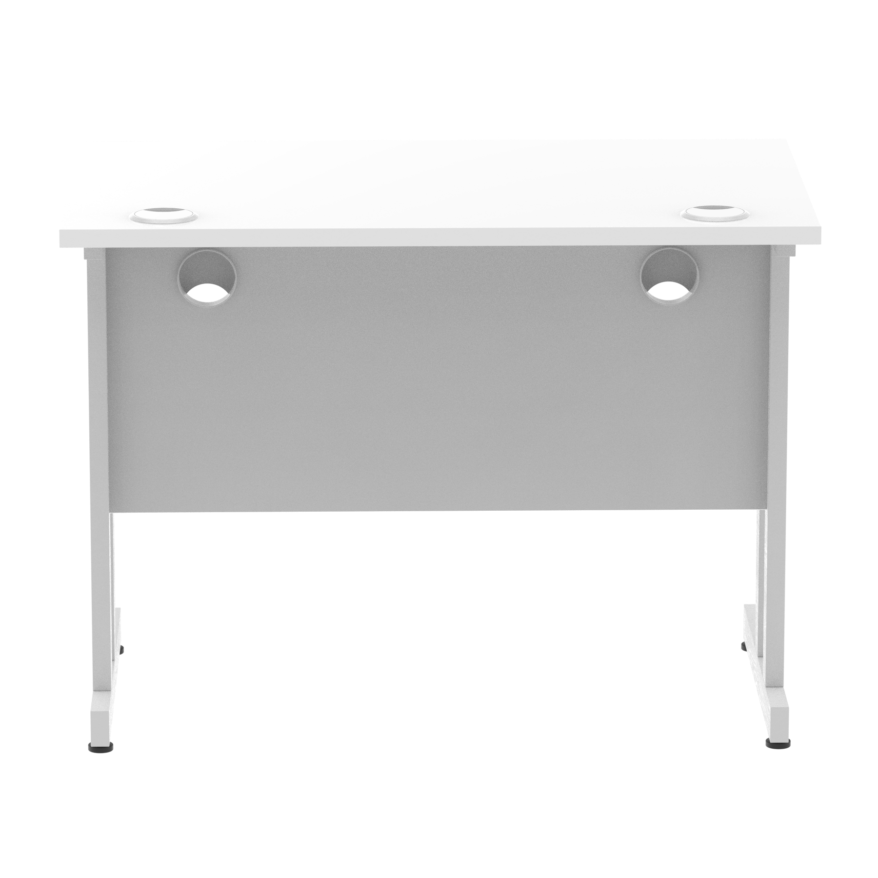 White / Silver Frame