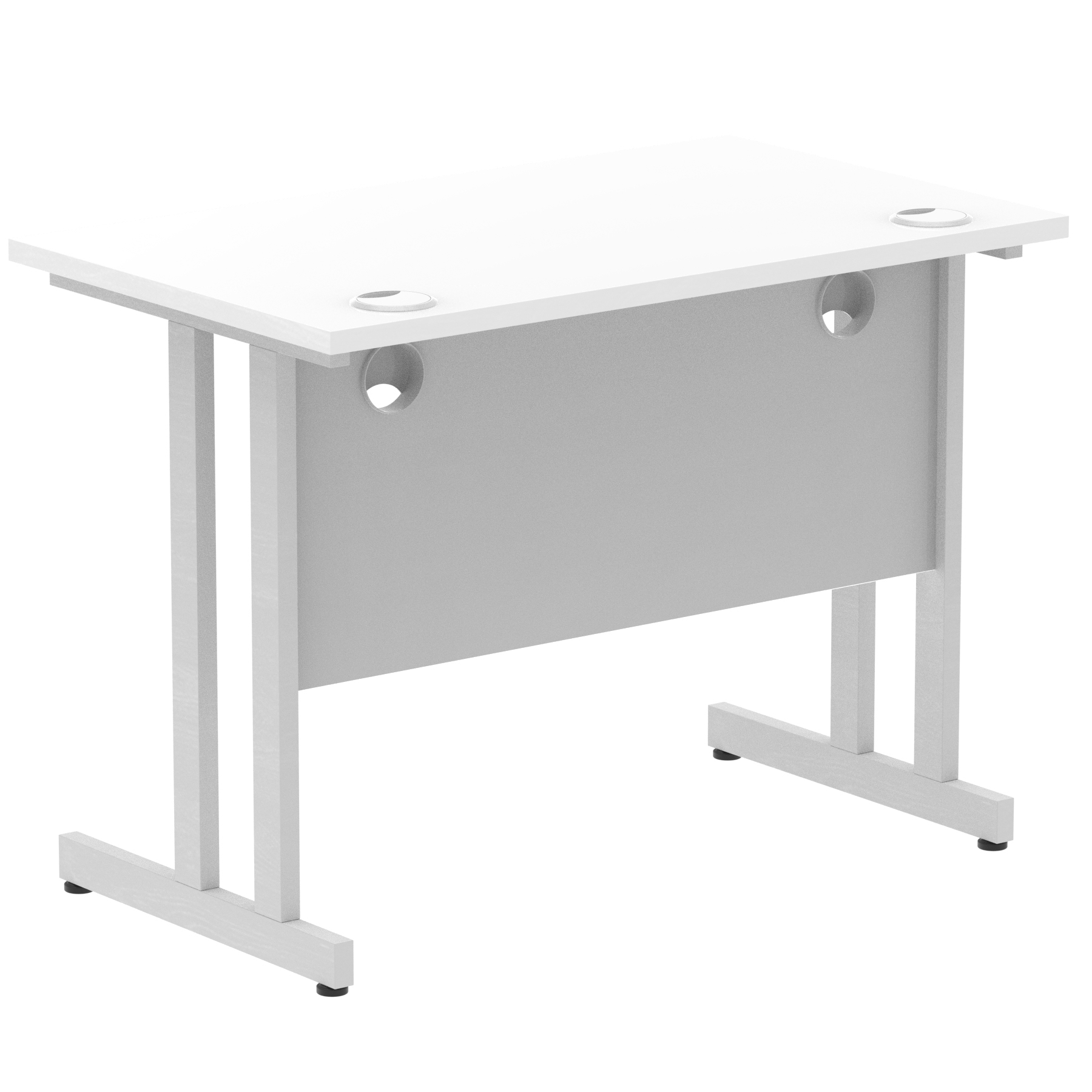White / Silver Frame