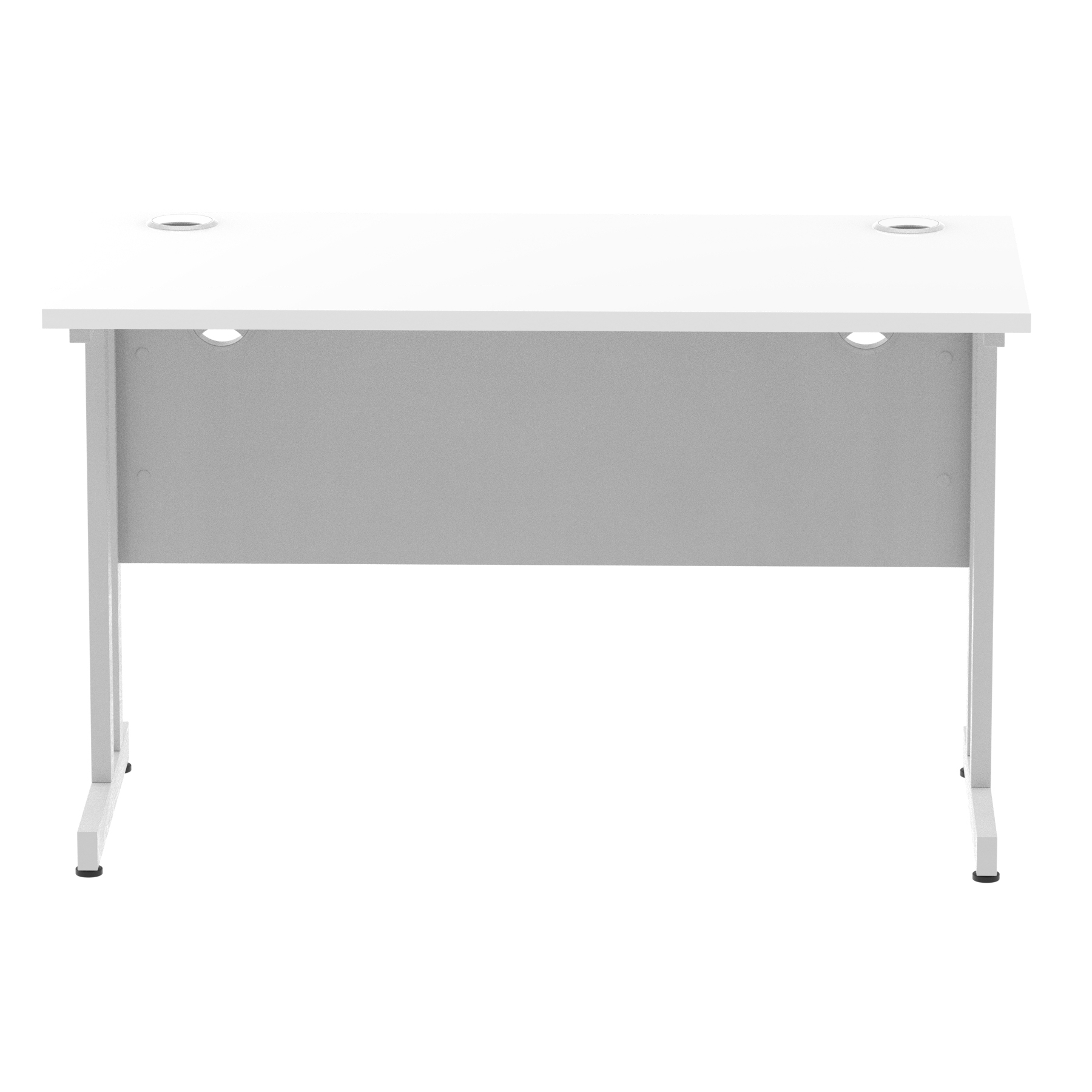White / Silver Frame