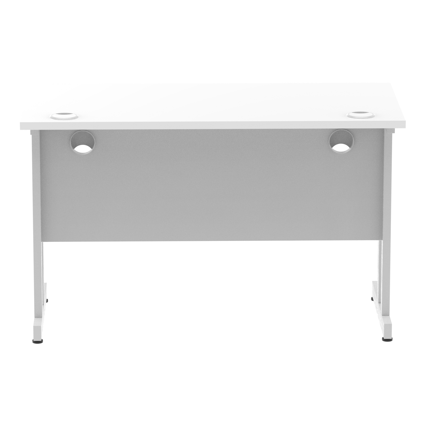 White / Silver Frame