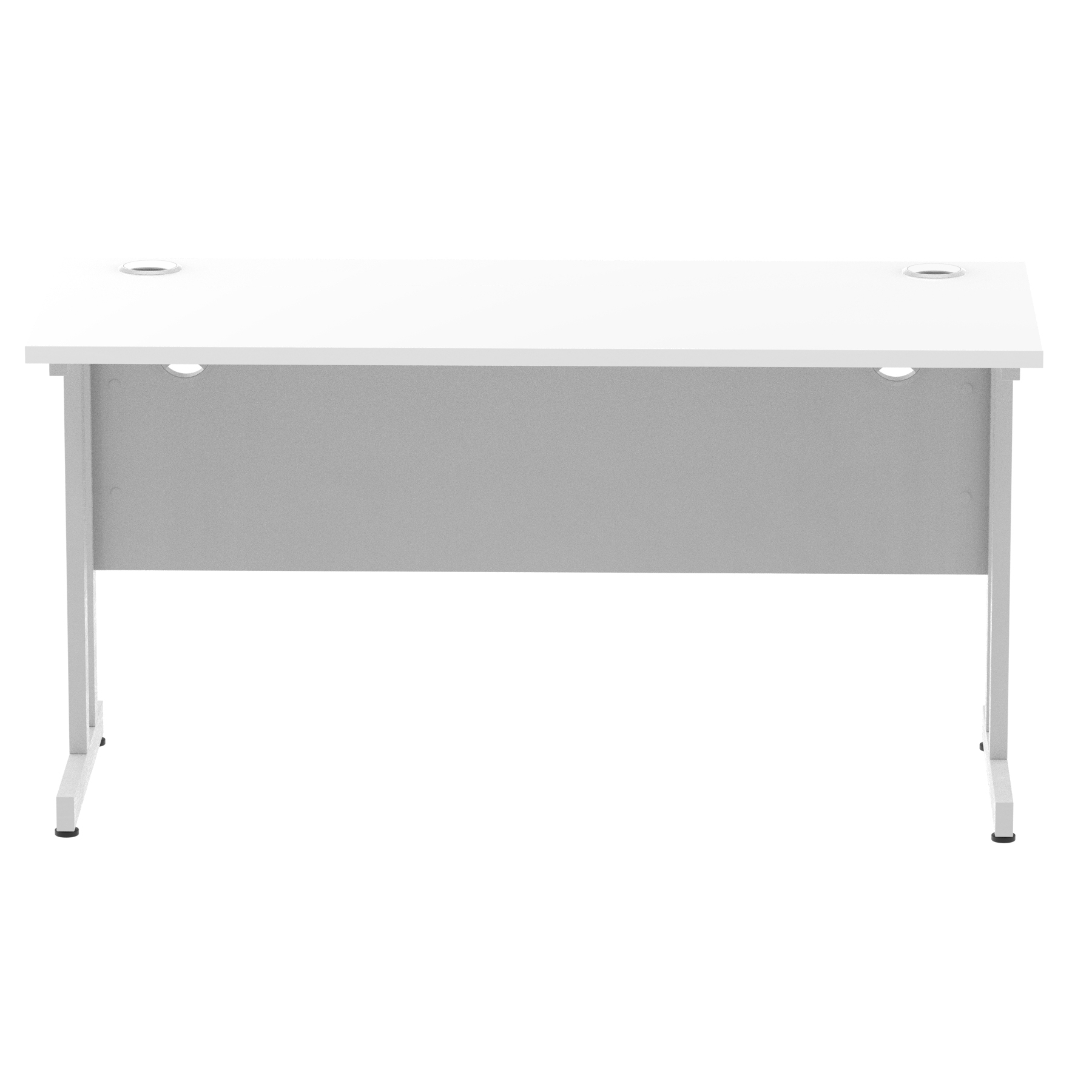 White / Silver Frame