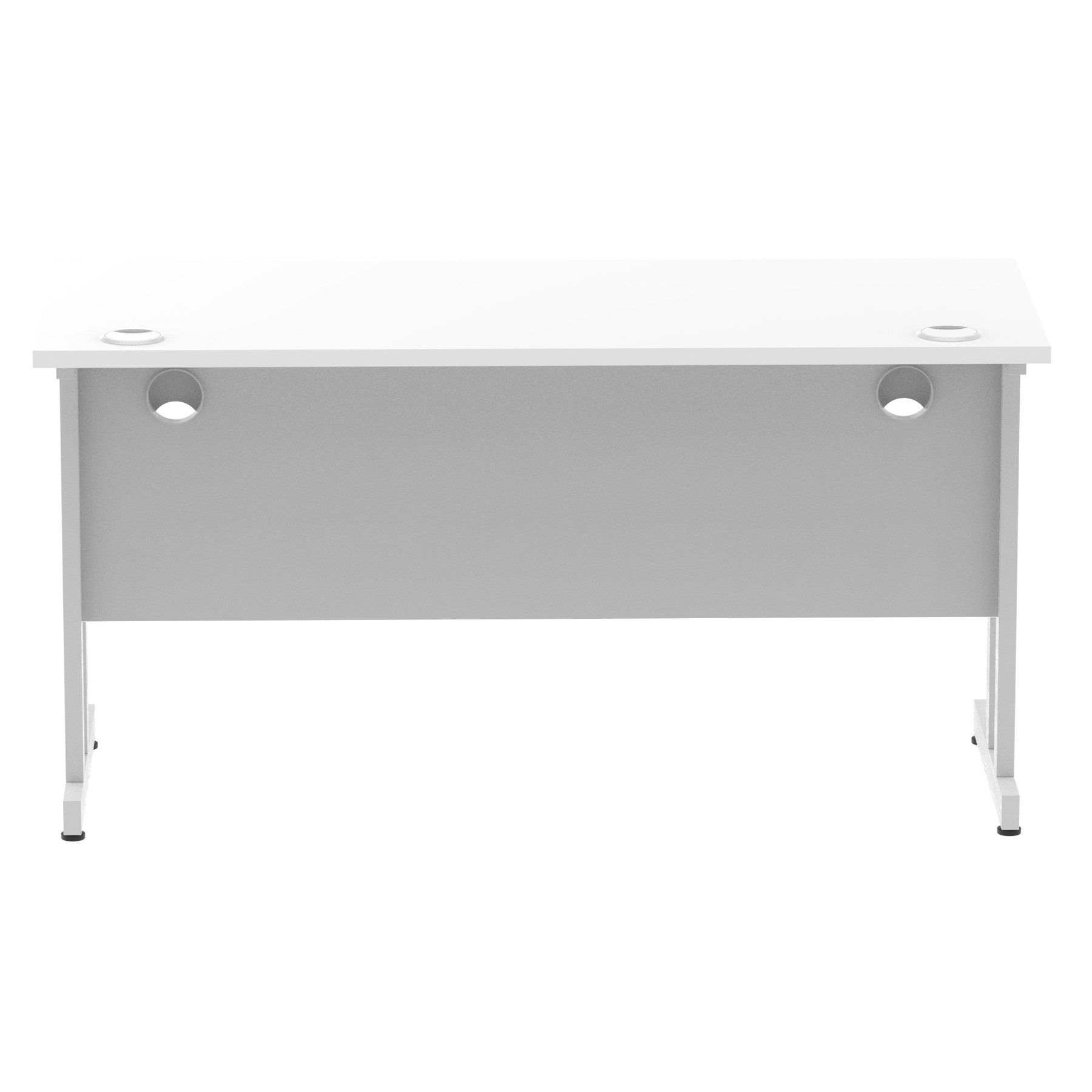 White / Silver Frame