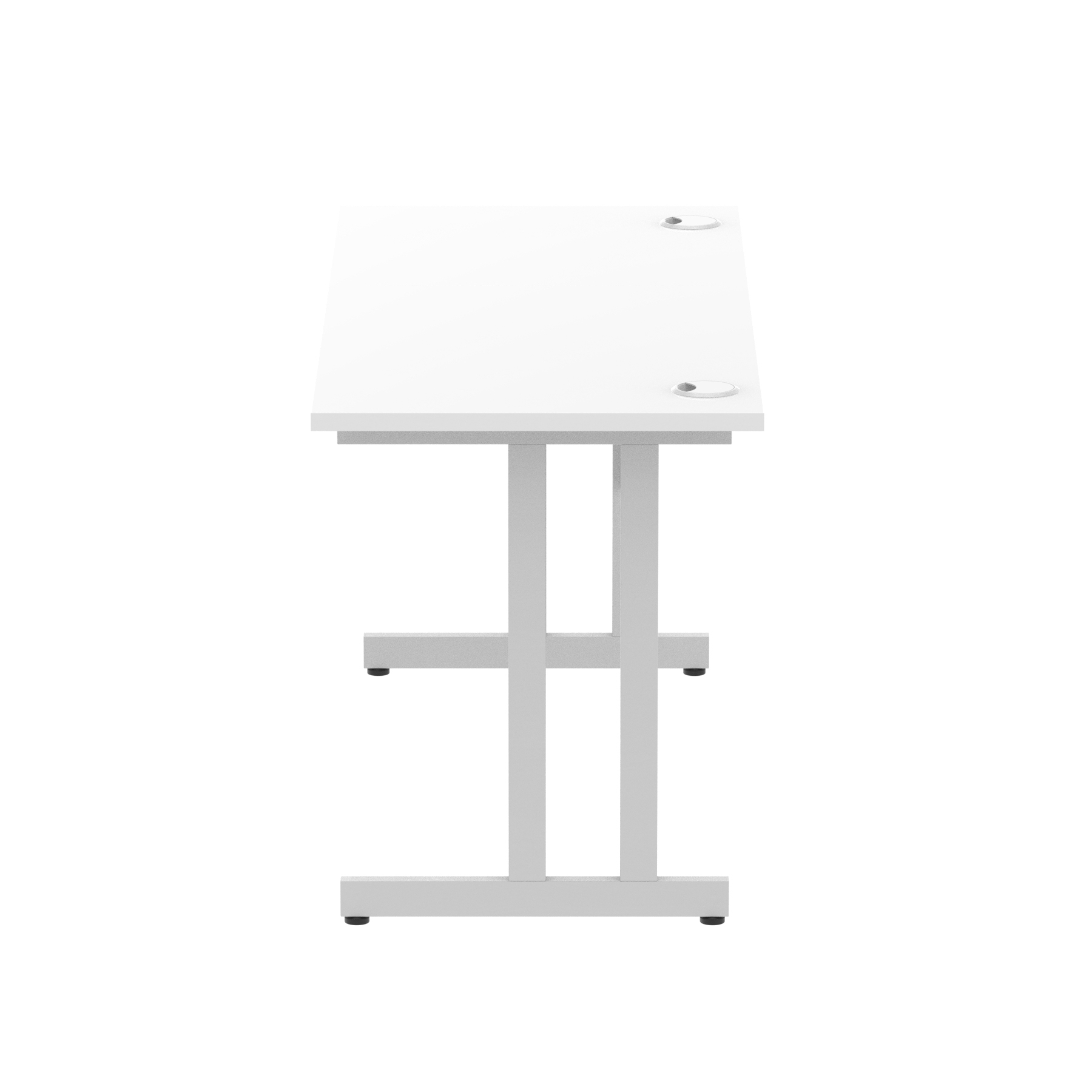 White / Silver Frame