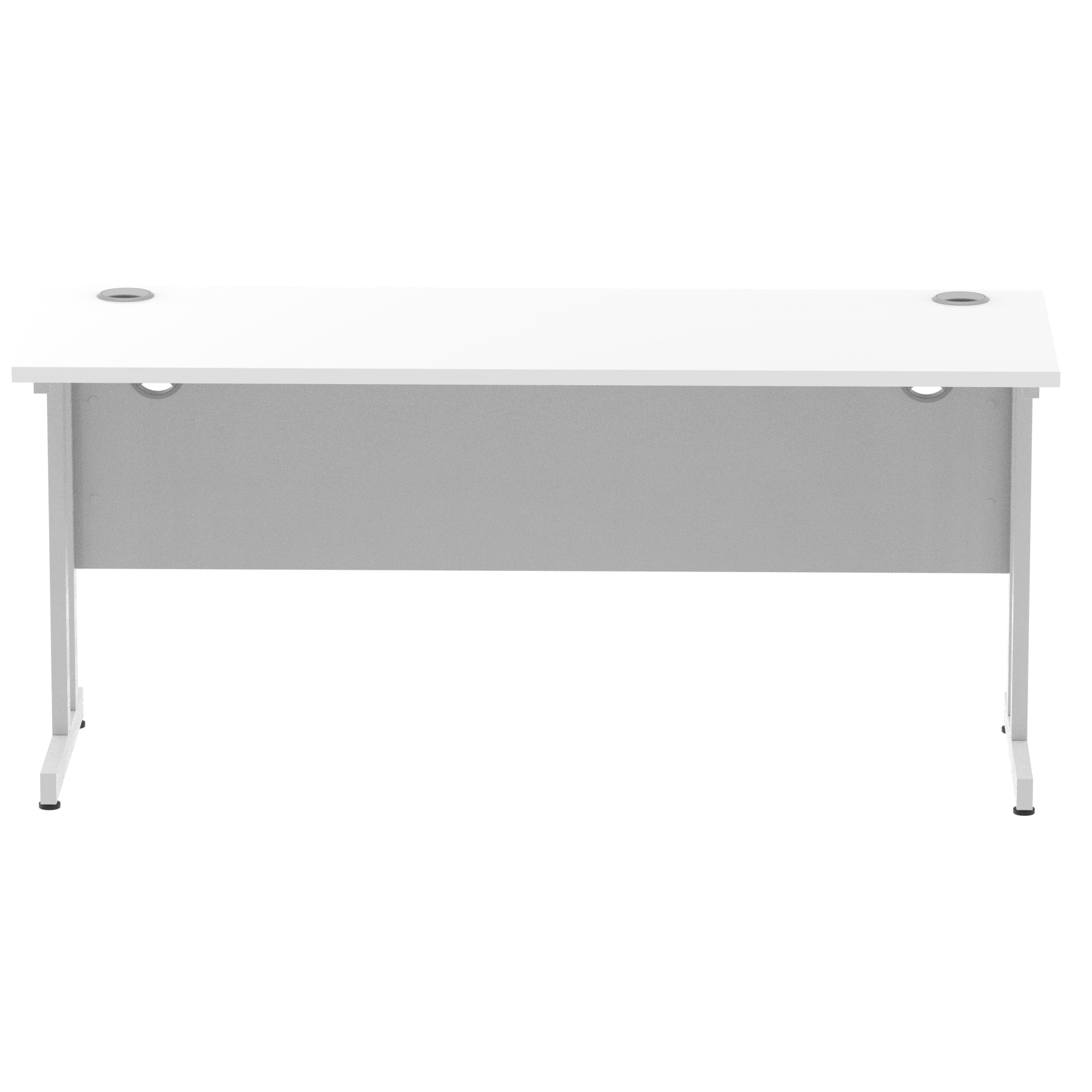 White / Silver Frame