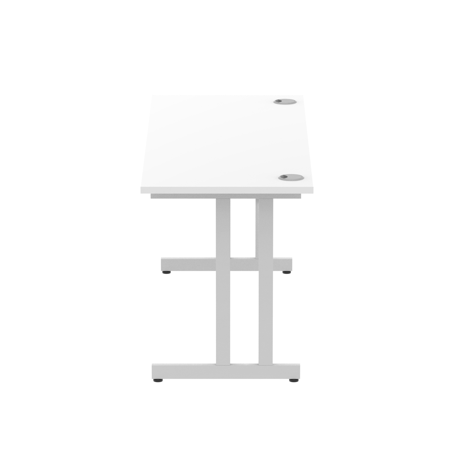 White / Silver Frame