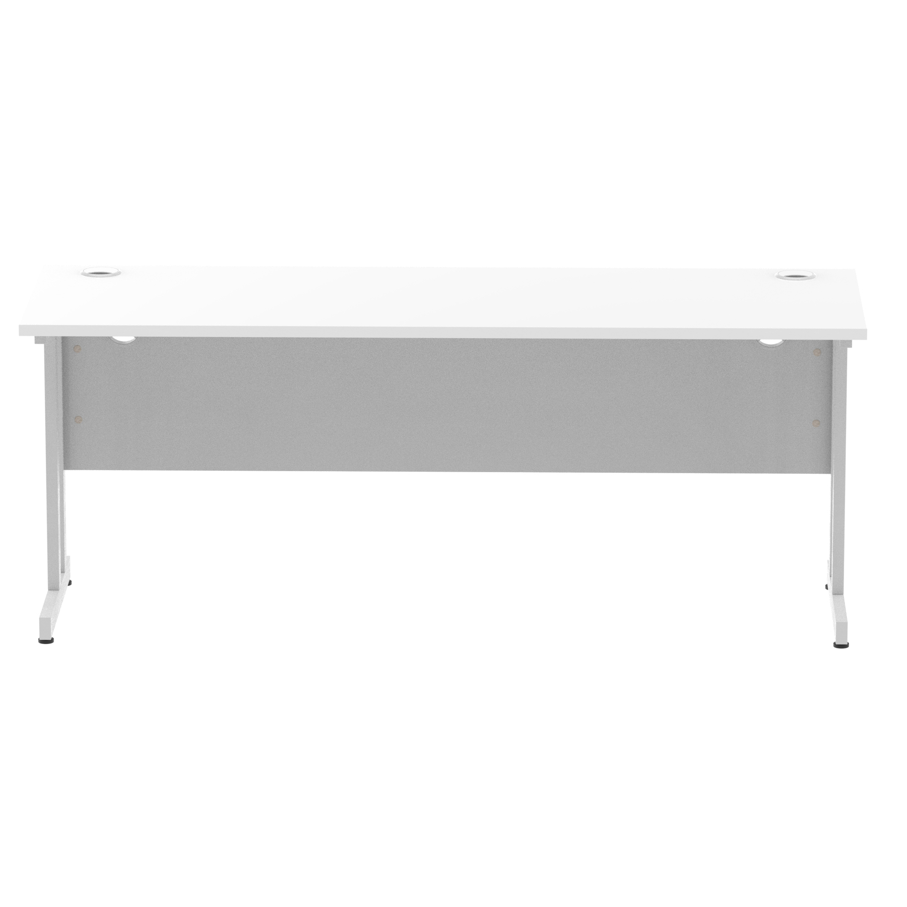 White / Silver Frame