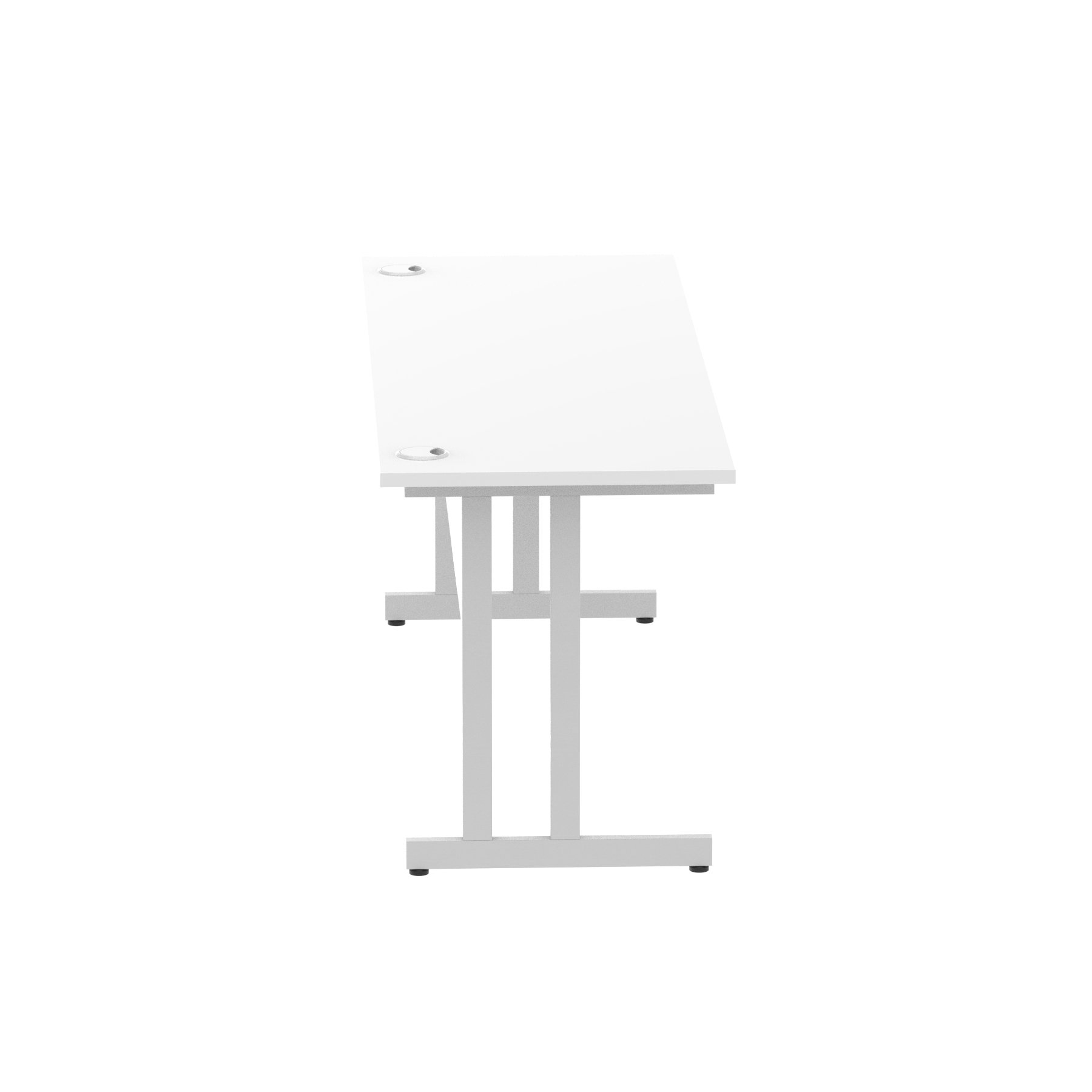 White / Silver Frame