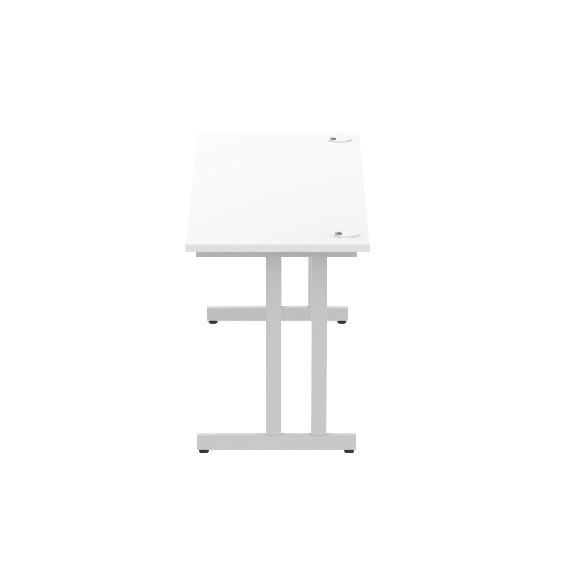 White / Silver Frame