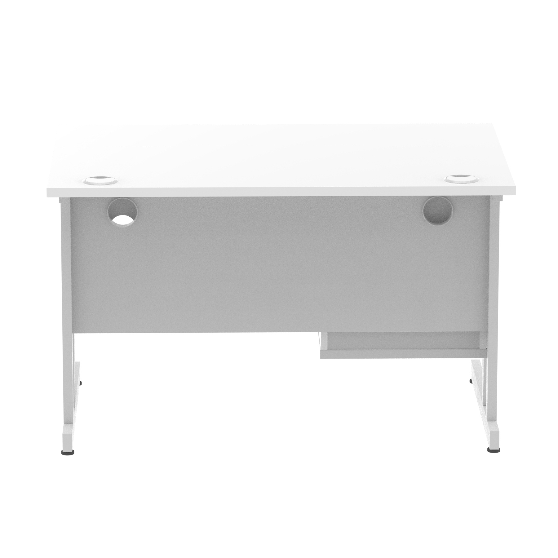 White / Silver Frame